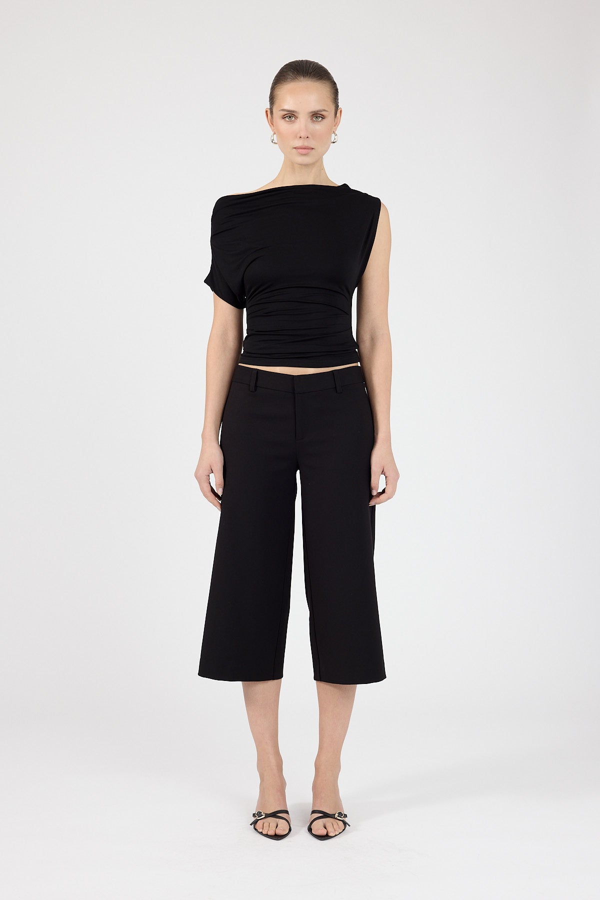 Perfect Stranger Clarke Low Rise Capri Black