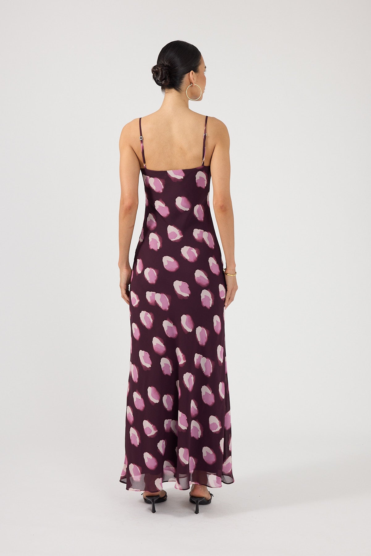 Perfect Stranger Jemma Maxi Dress Plum Print