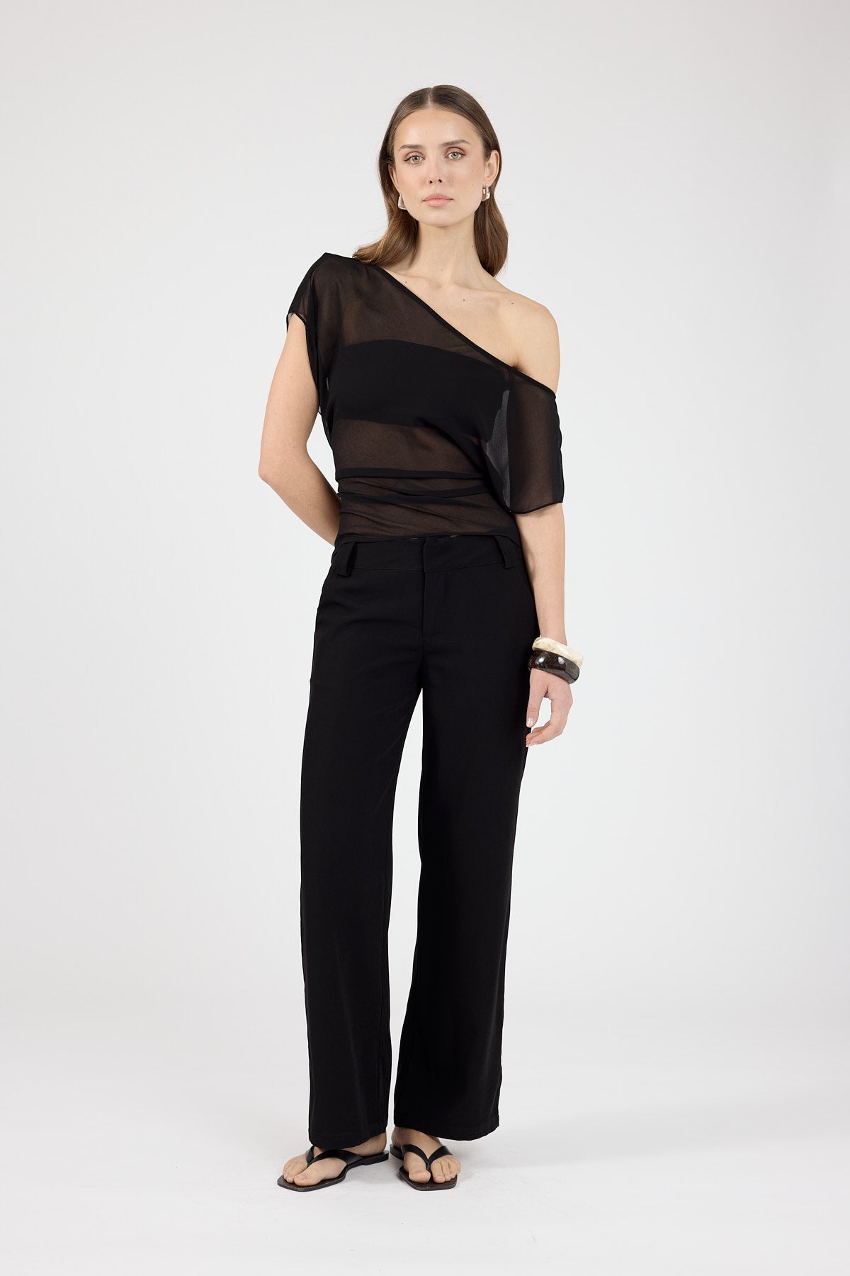Perfect Stranger Cocona Petite Low Rise Recycled Pant Black