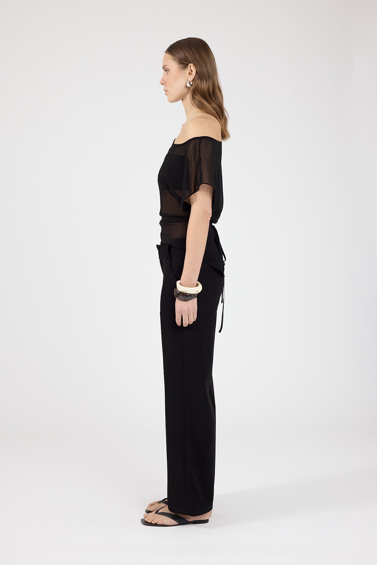 Perfect Stranger Cocona Petite Low Rise Recycled Pant Black