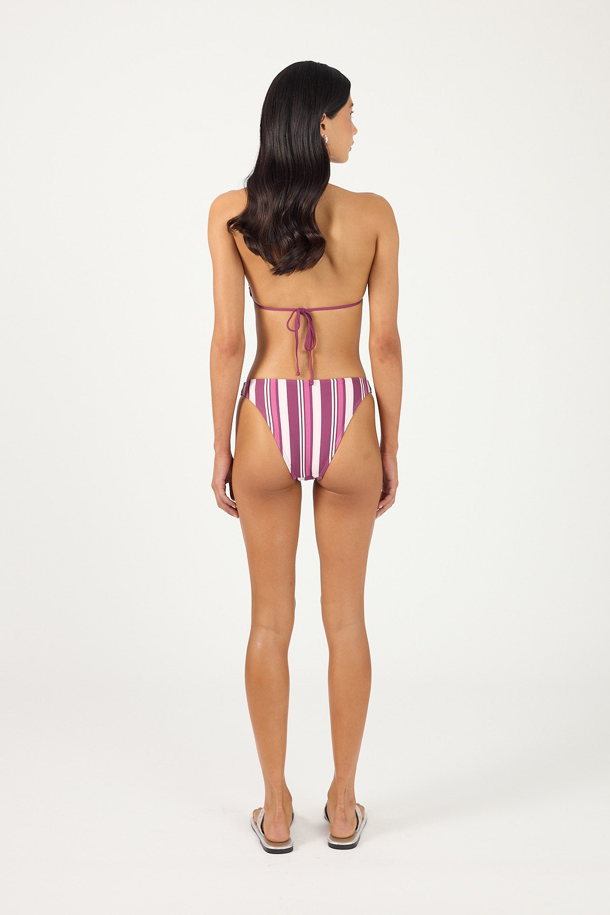 Perfect Stranger Zali Bikini Bottom Magenta Stripe