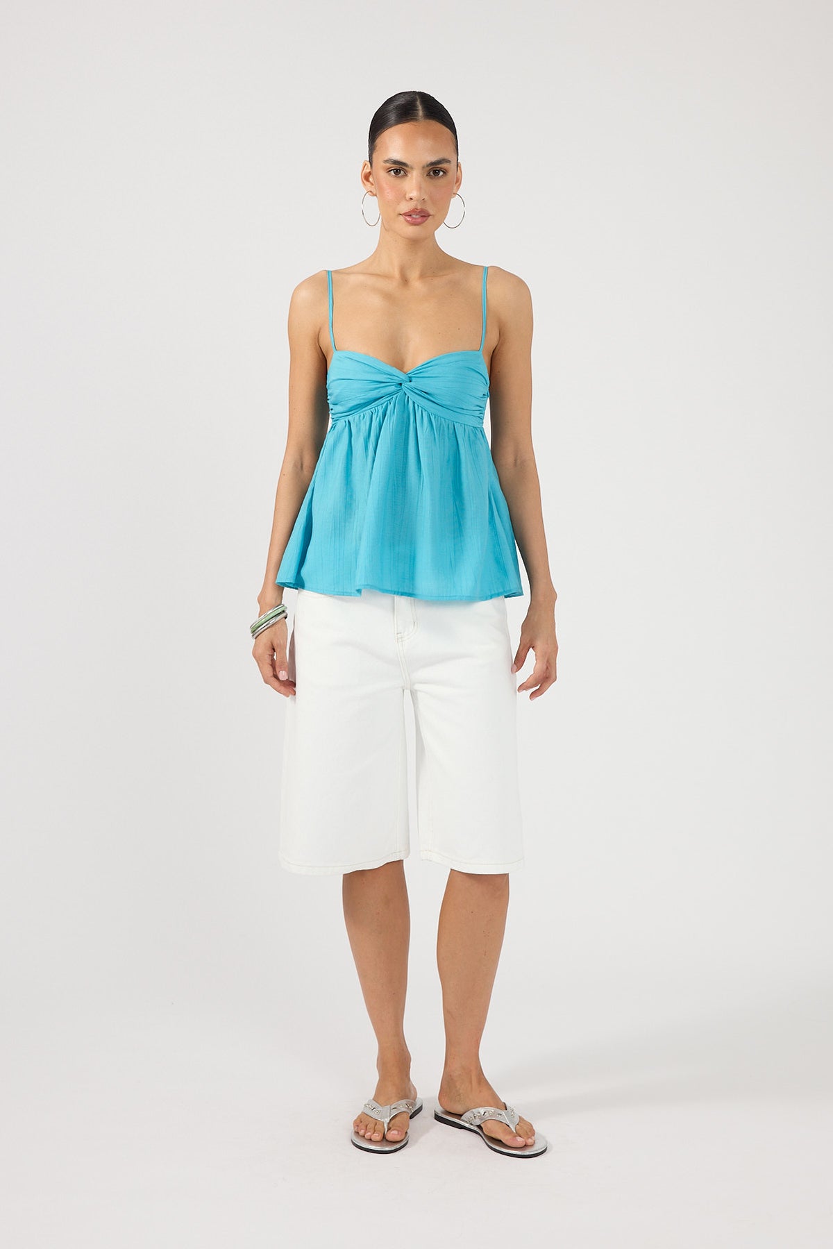Perfect Stranger Vera Cami Top Turquoise