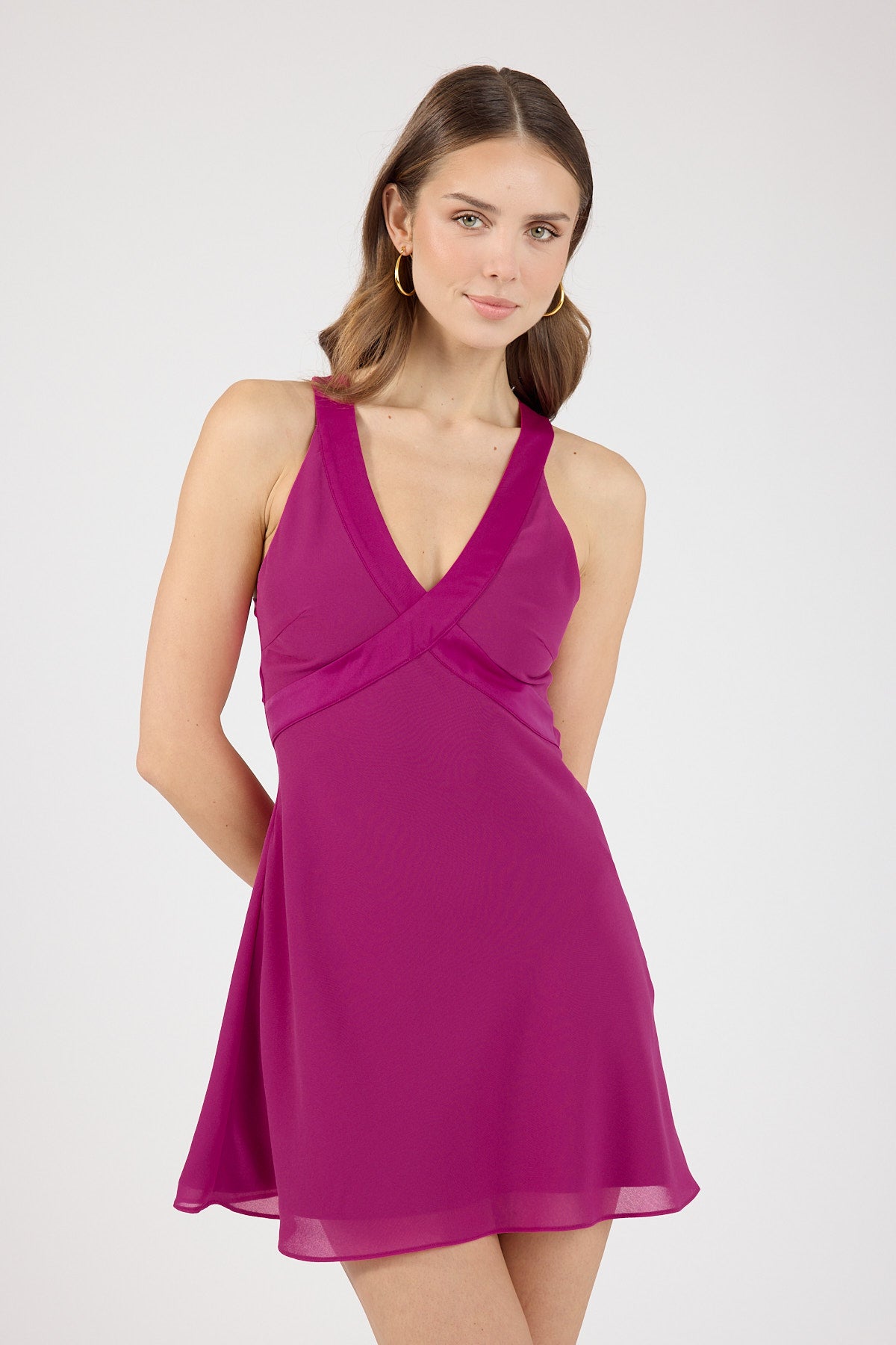 Perfect Stranger Lyra Mini Dress Magenta