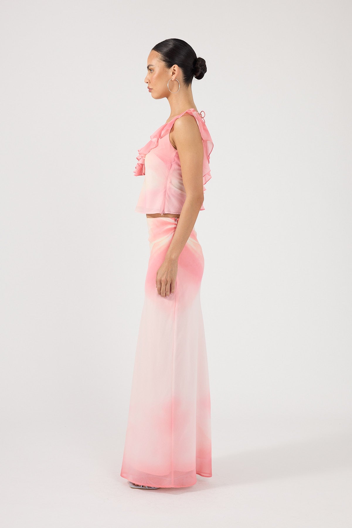 Perfect Stranger Jolette Maxi Skirt Coral