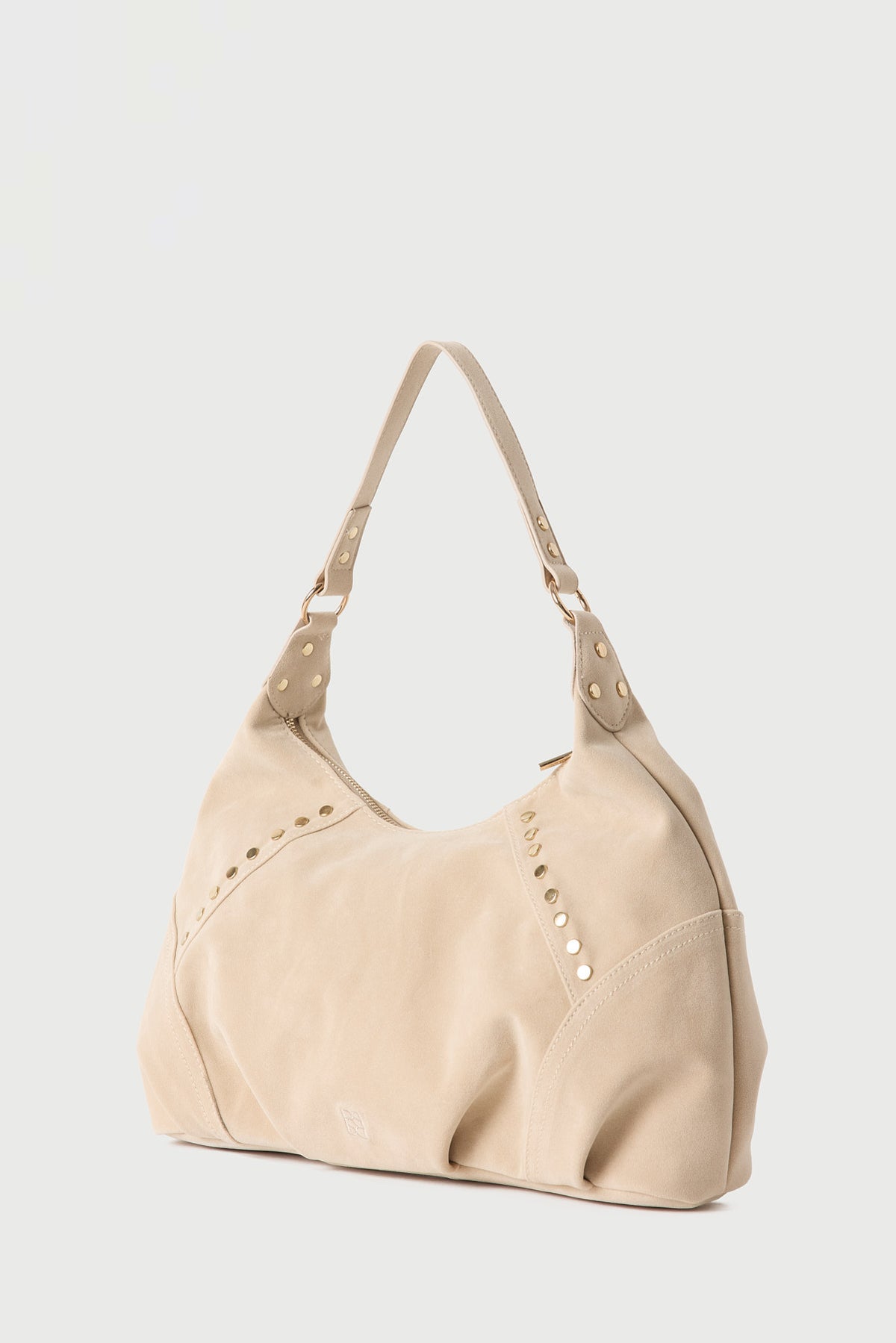 Perfect Stranger Xavi Faux Suede Bag Beige