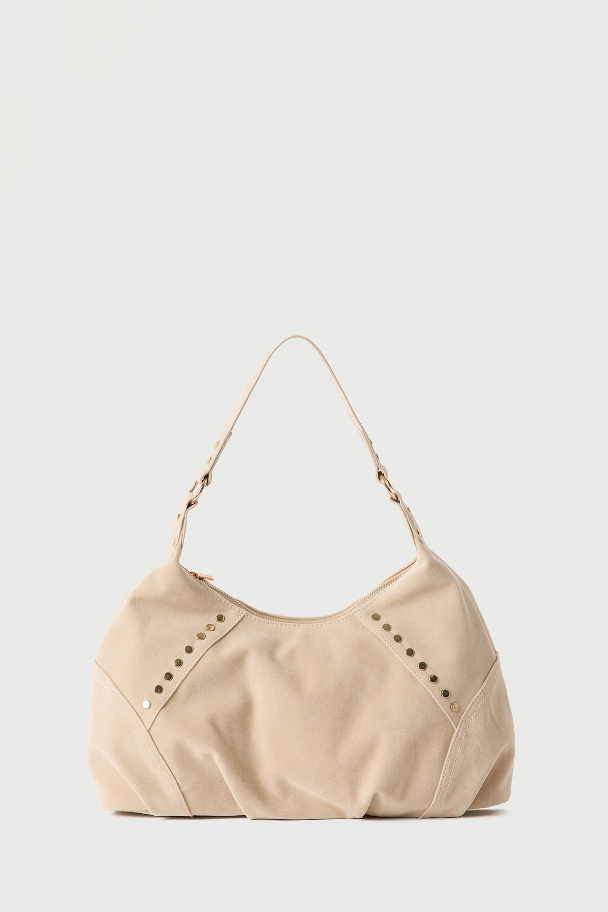 Perfect Stranger Xavi Faux Suede Bag Beige