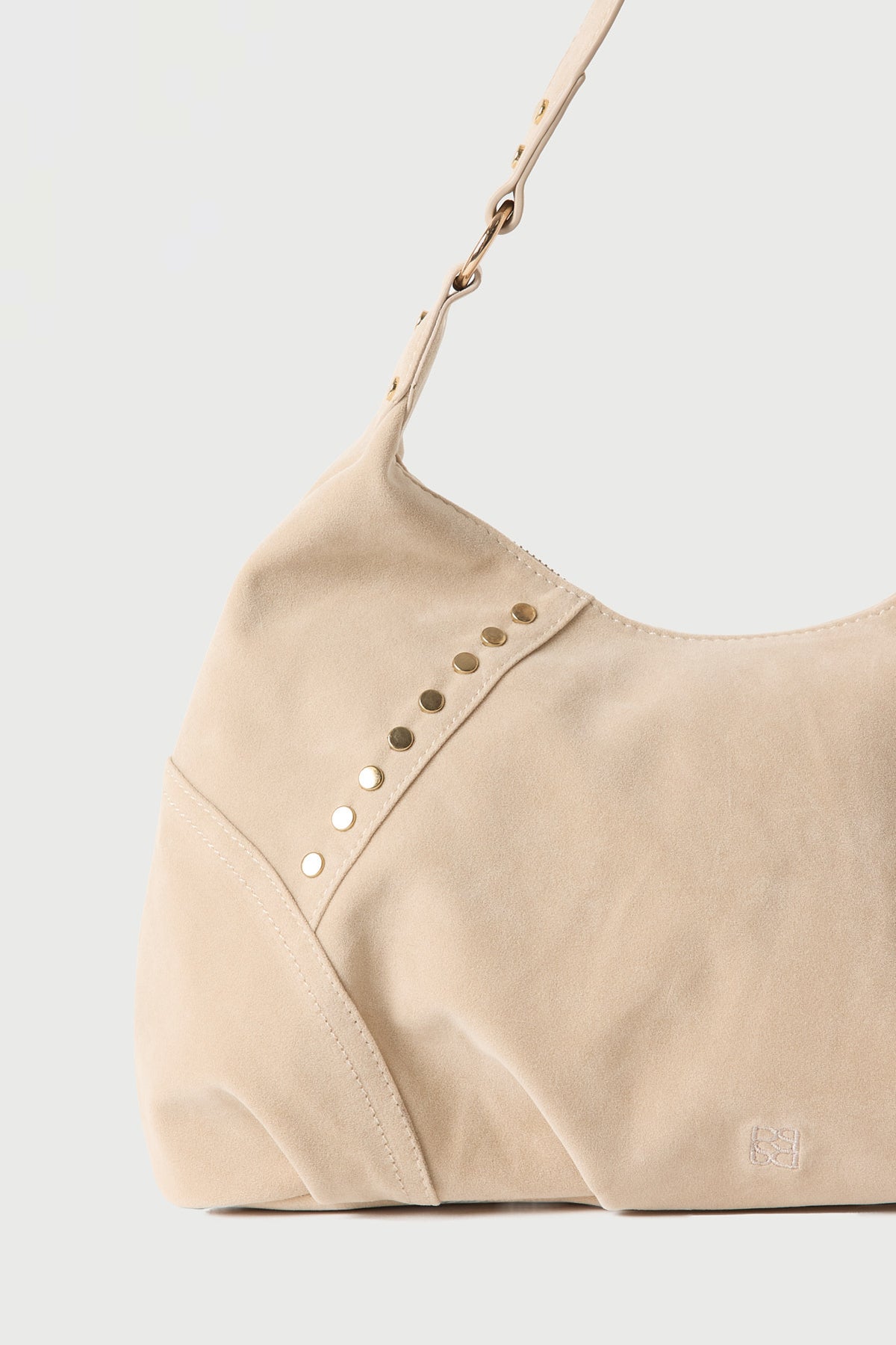 Perfect Stranger Xavi Faux Suede Bag Beige