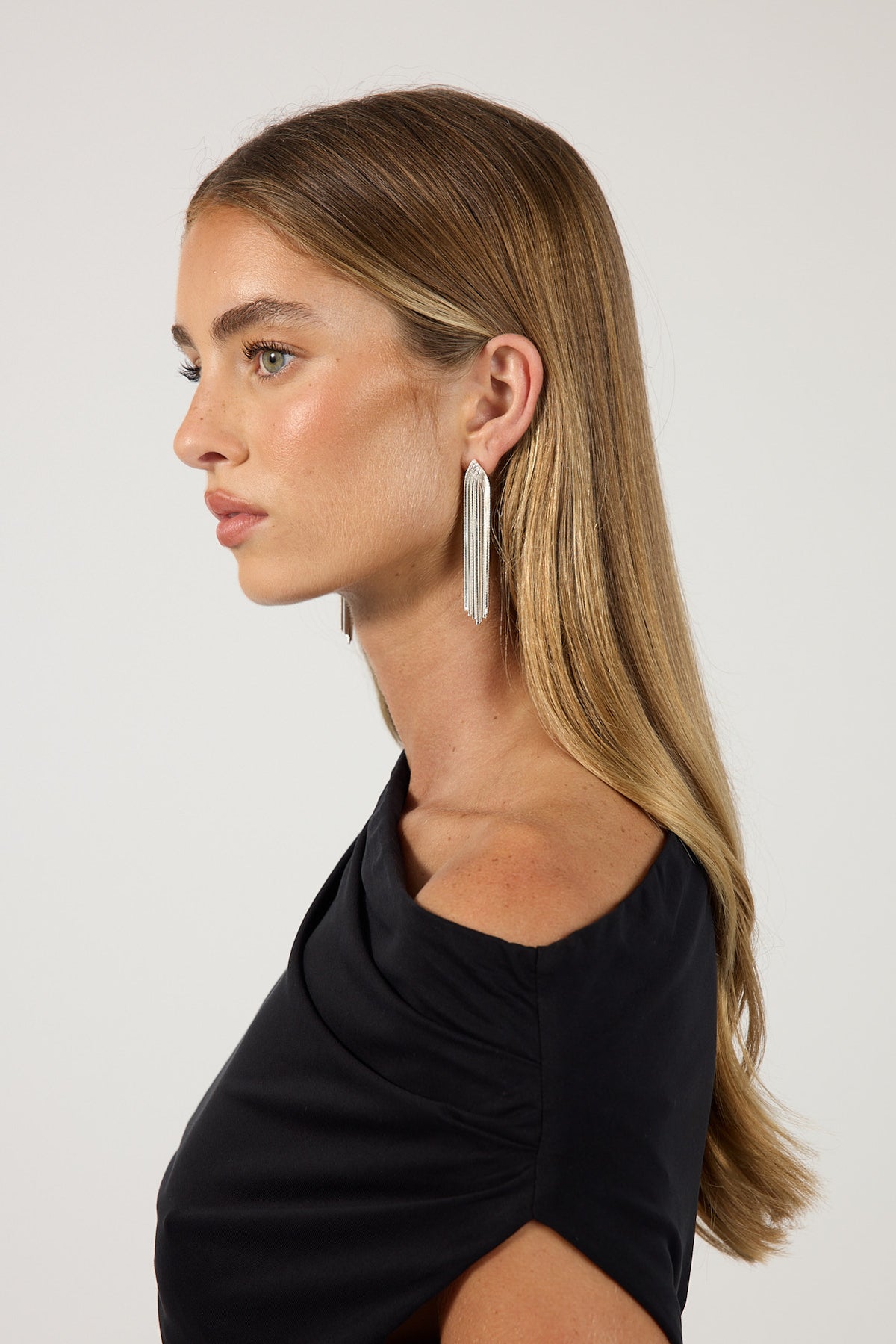 Perfect Stranger Conni Waterfall Earrings Silver Plated