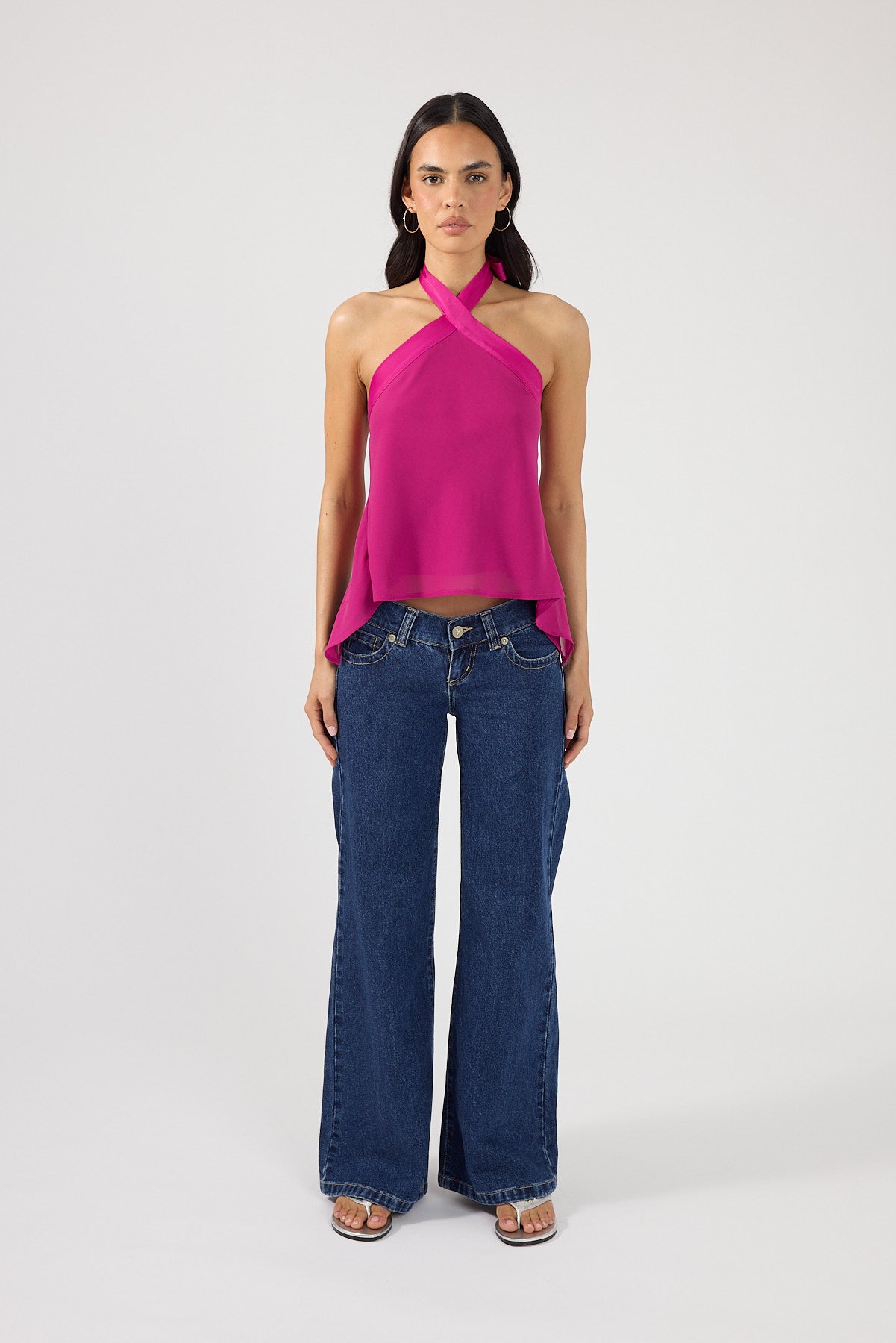 Perfect Stranger Lyra Halter Top Magenta