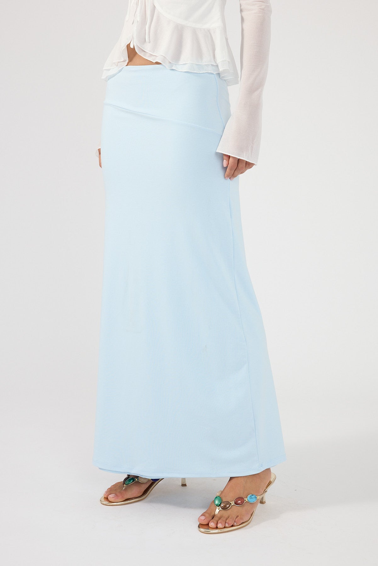 Perfect Stranger AINZLEY MAXI SKIRT Blue