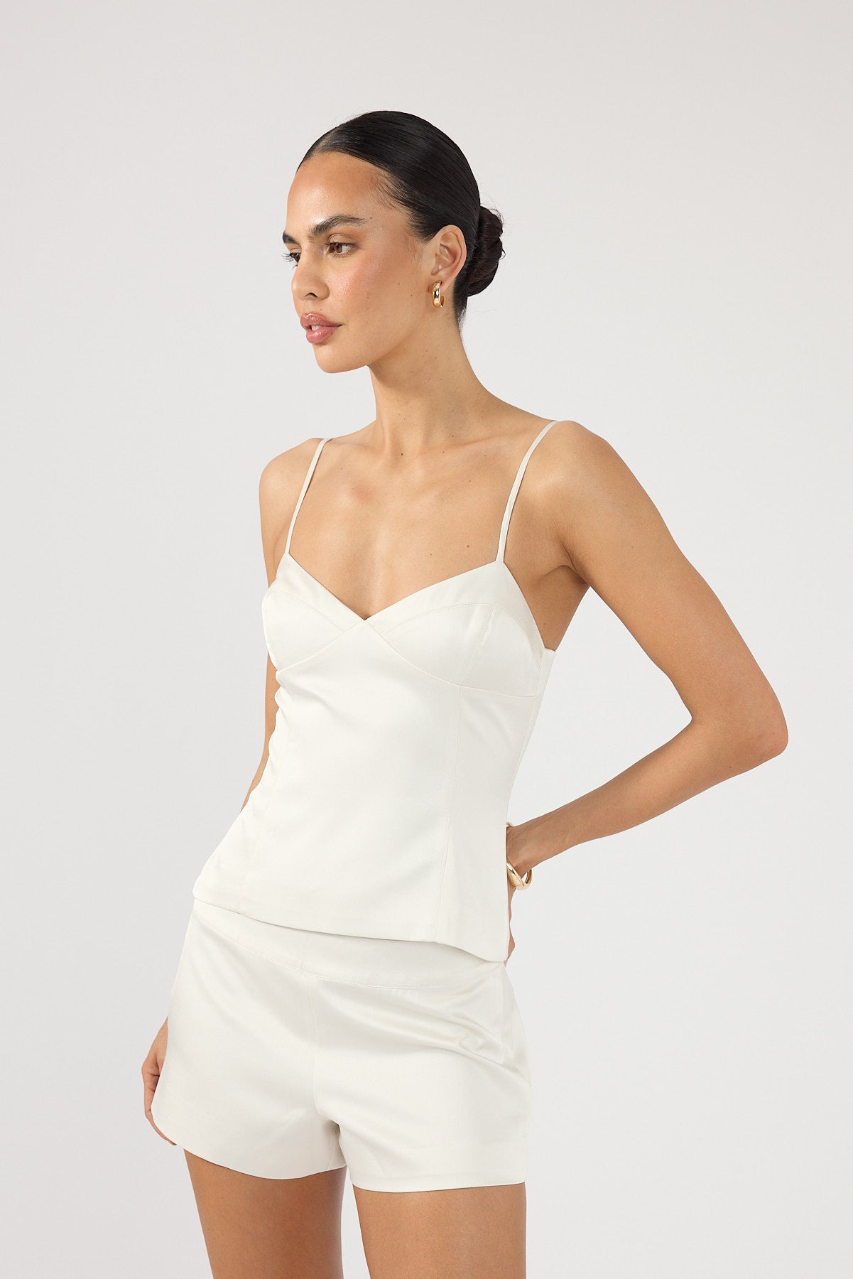 Perfect Stranger Novalie Bodice Top Off White