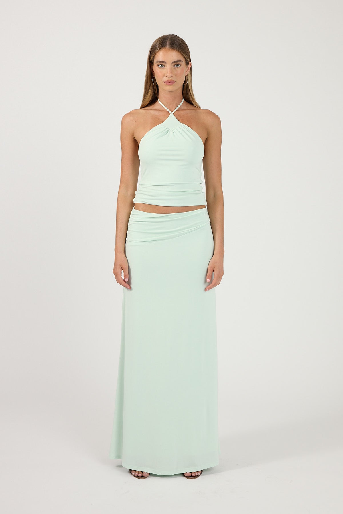 Perfect Stranger Asha Maxi Skirt Mint