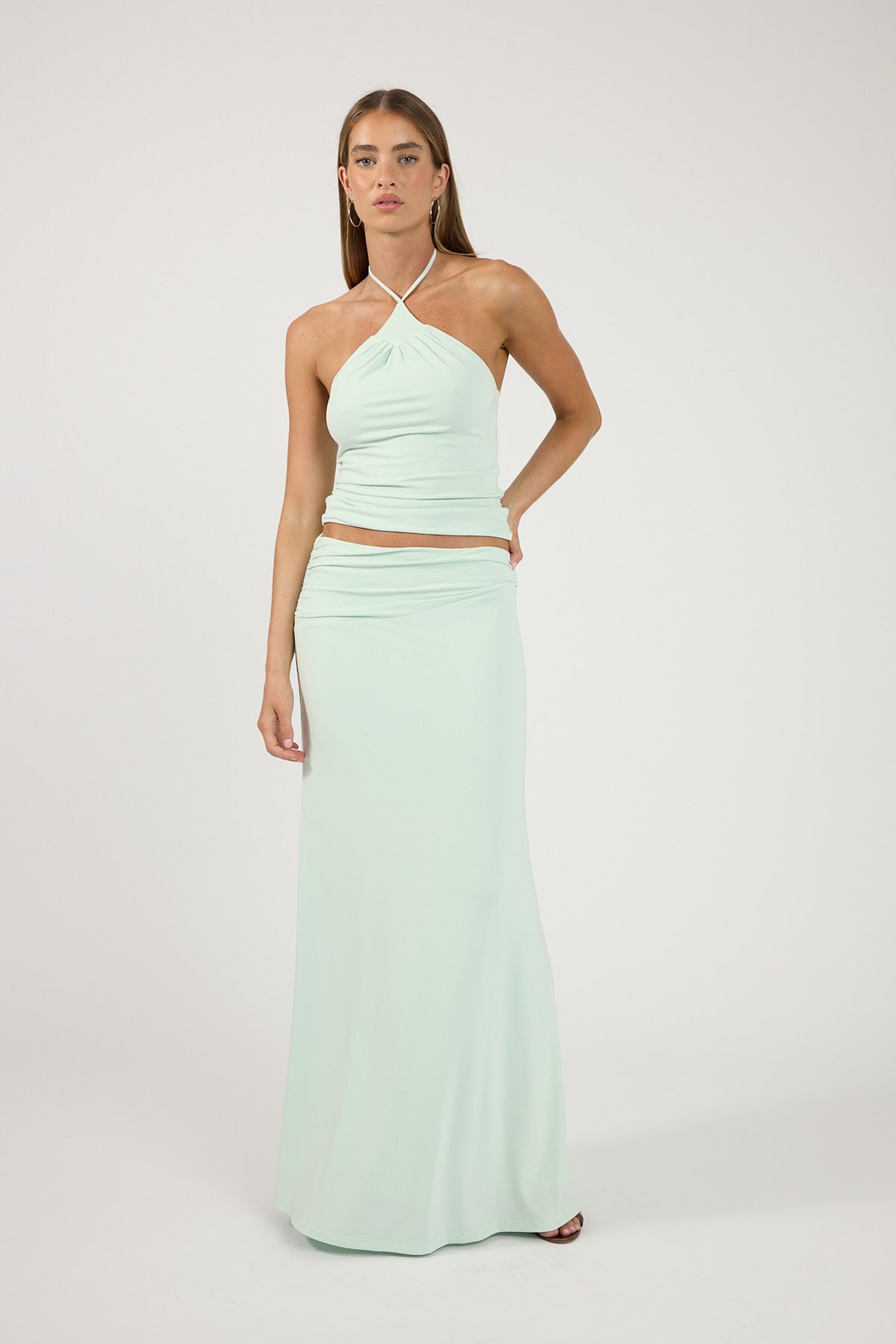 Perfect Stranger Asha Maxi Skirt Mint