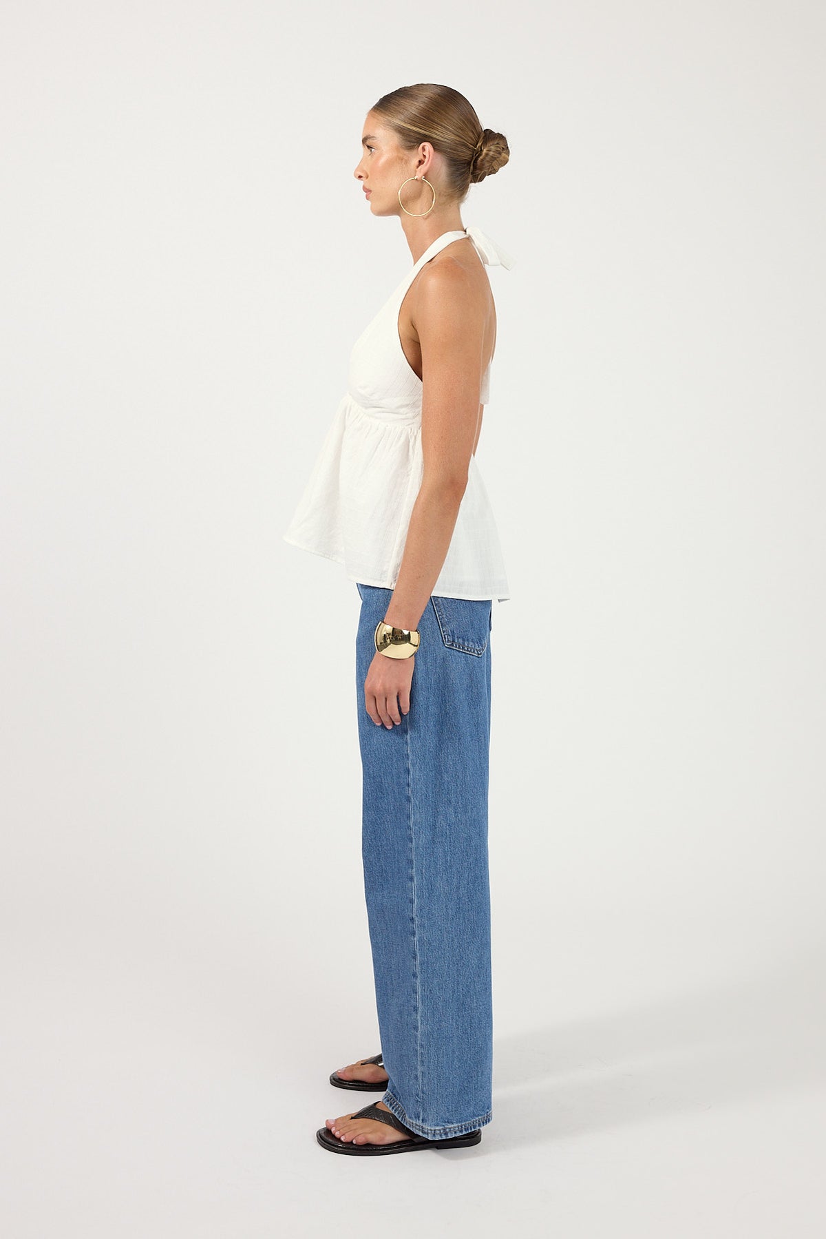 Perfect Stranger Elowen Halter Top White