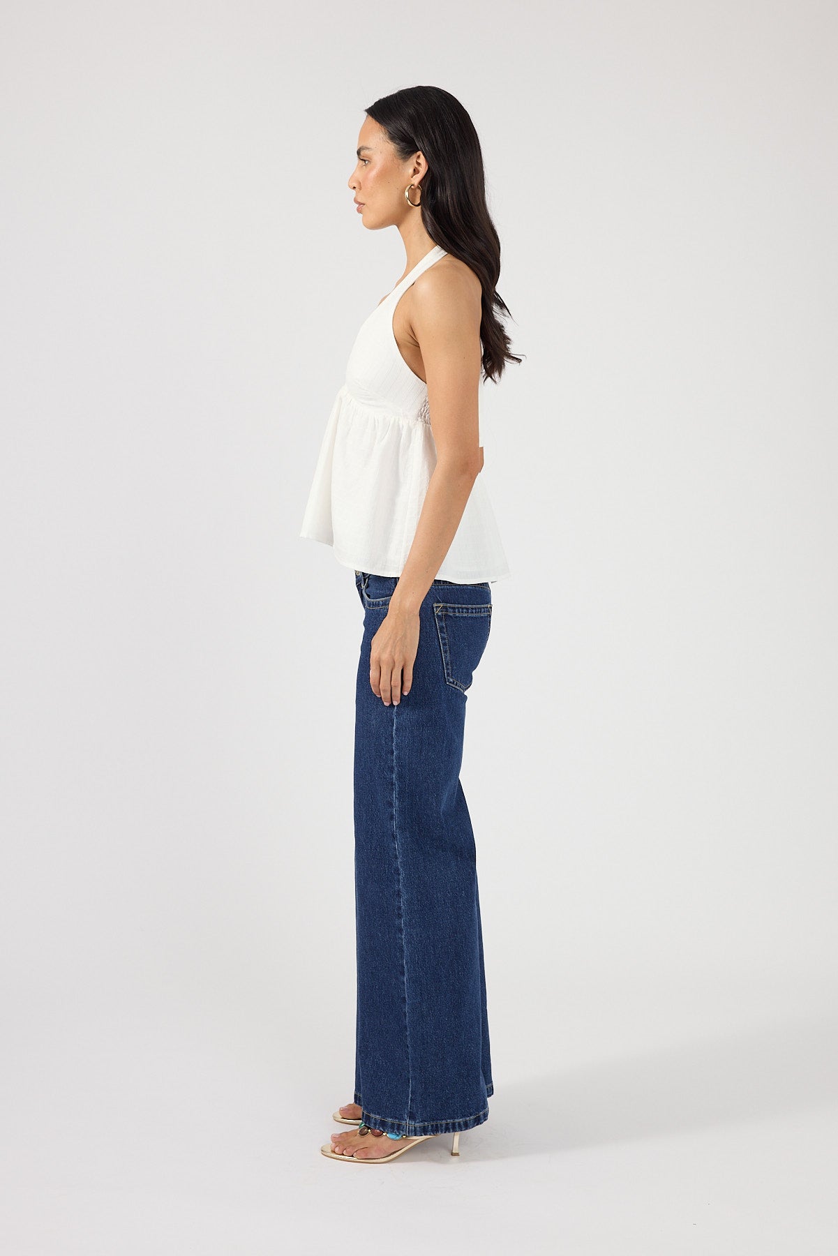 Perfect Stranger Elowen Halter Top White