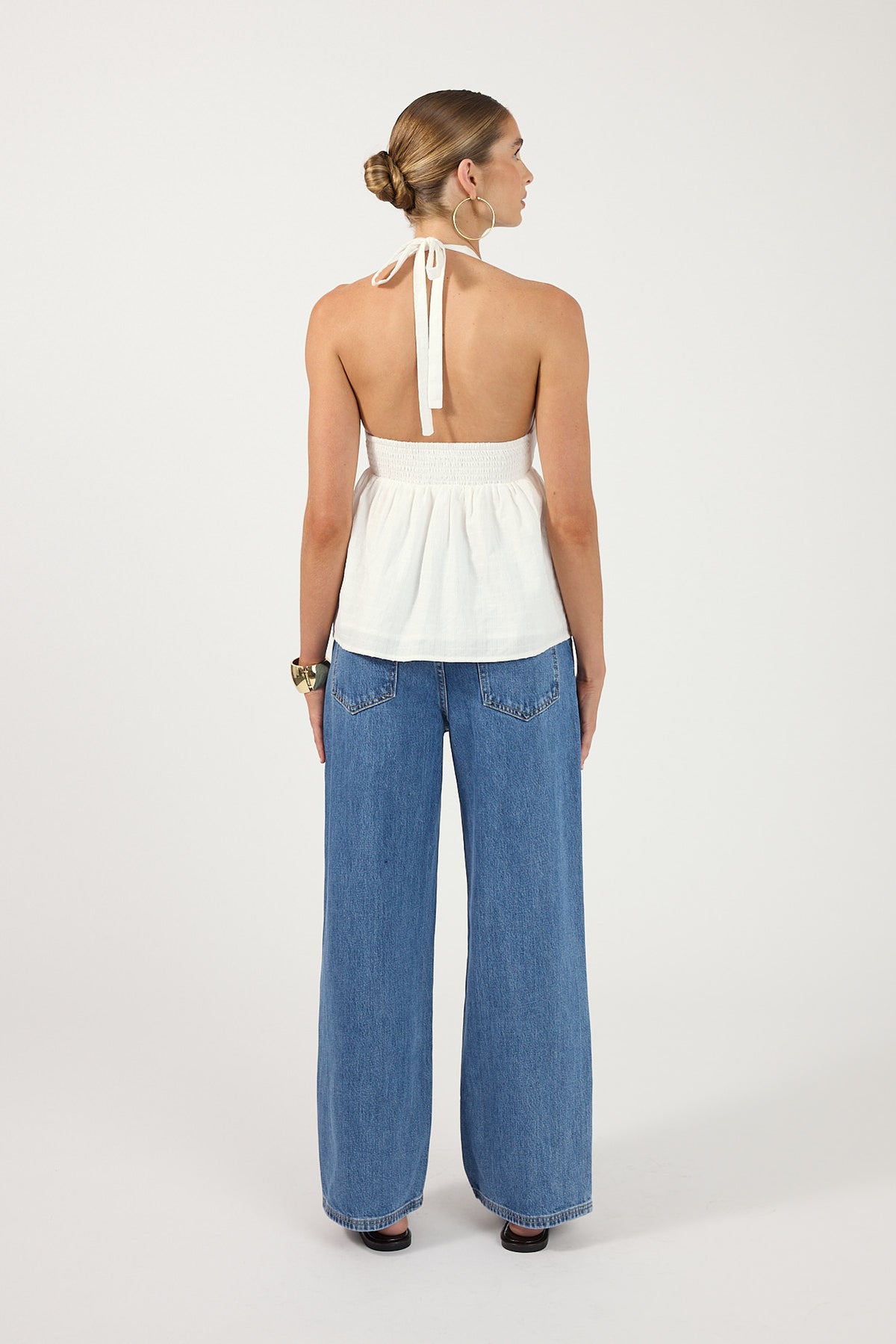 Perfect Stranger Elowen Halter Top White