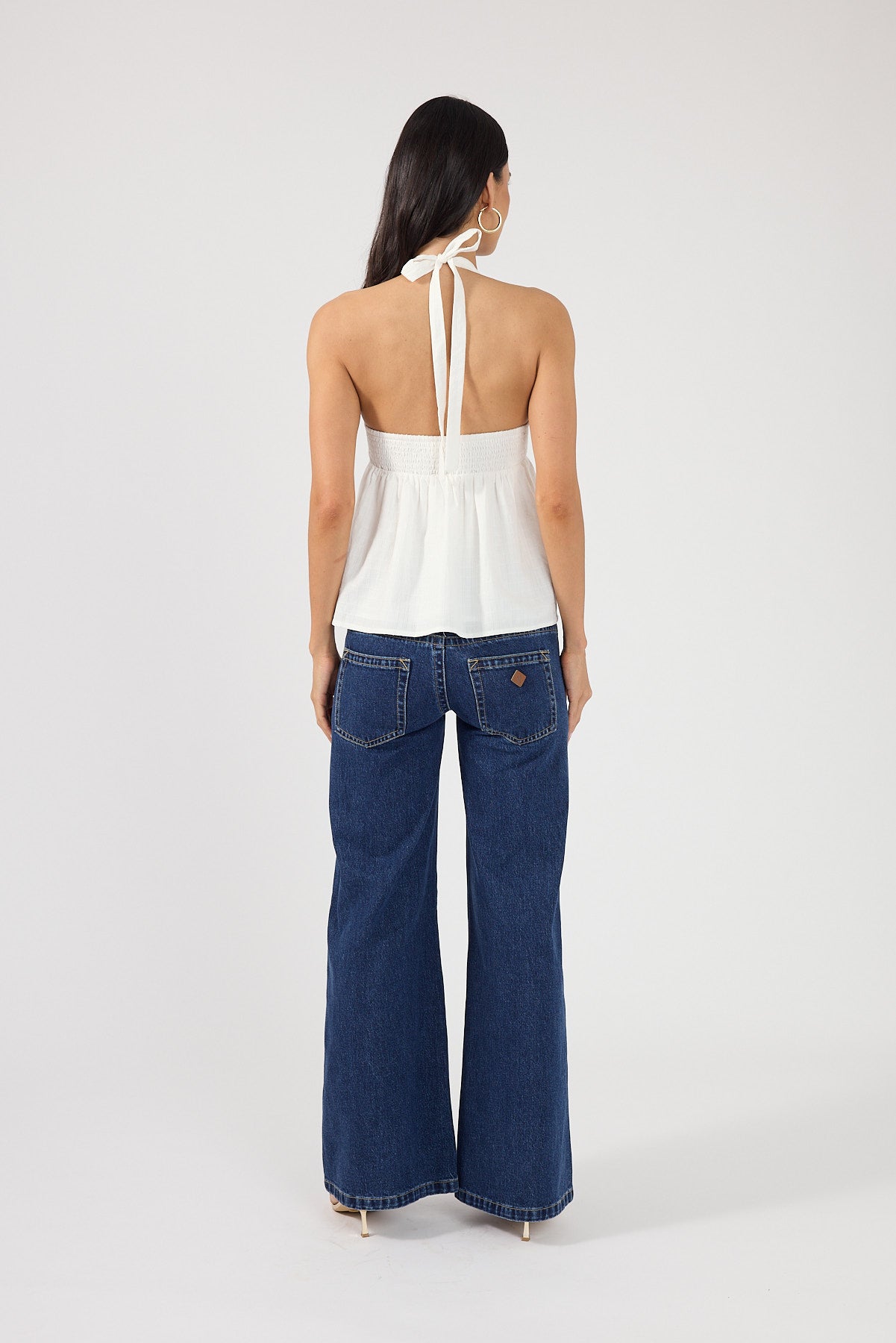 Perfect Stranger Elowen Halter Top White