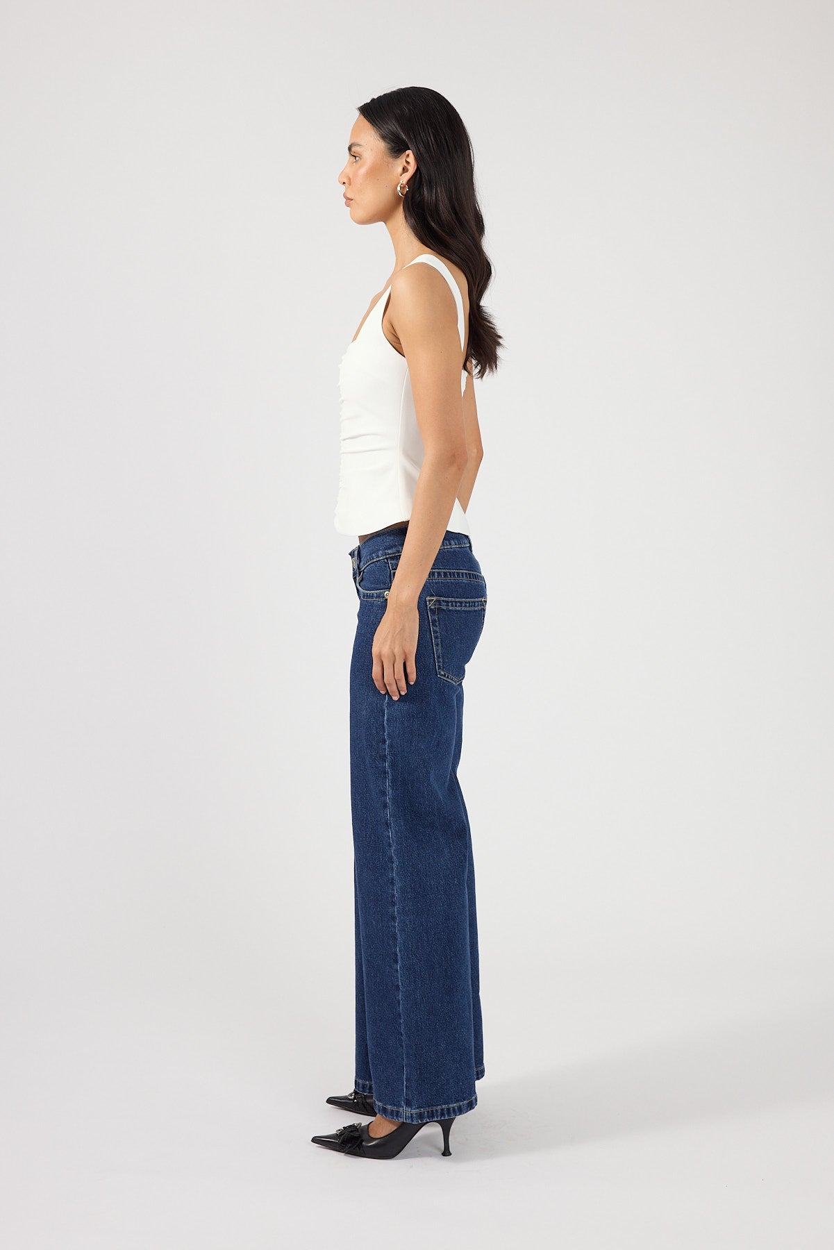 Perfect Stranger Phoebe Gathered Top White