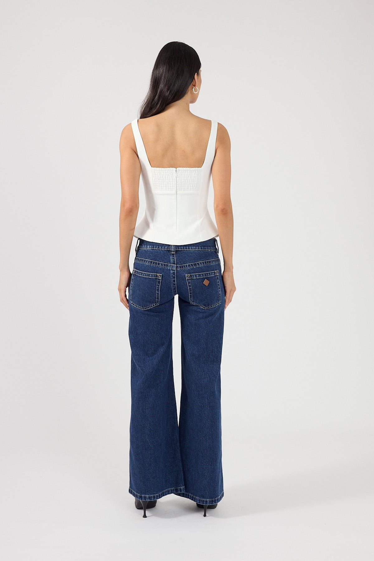 Perfect Stranger Phoebe Gathered Top White