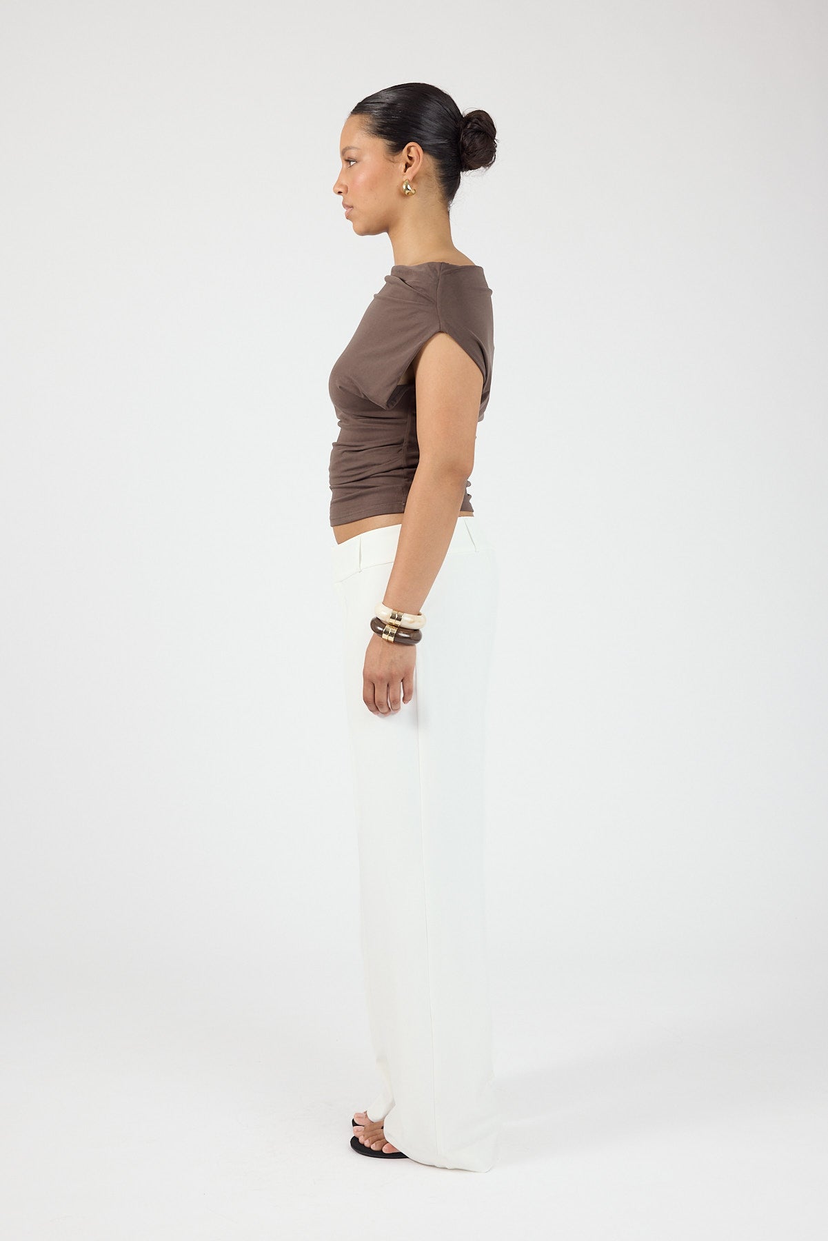 Perfect Stranger Tala Mid Rise Pant White