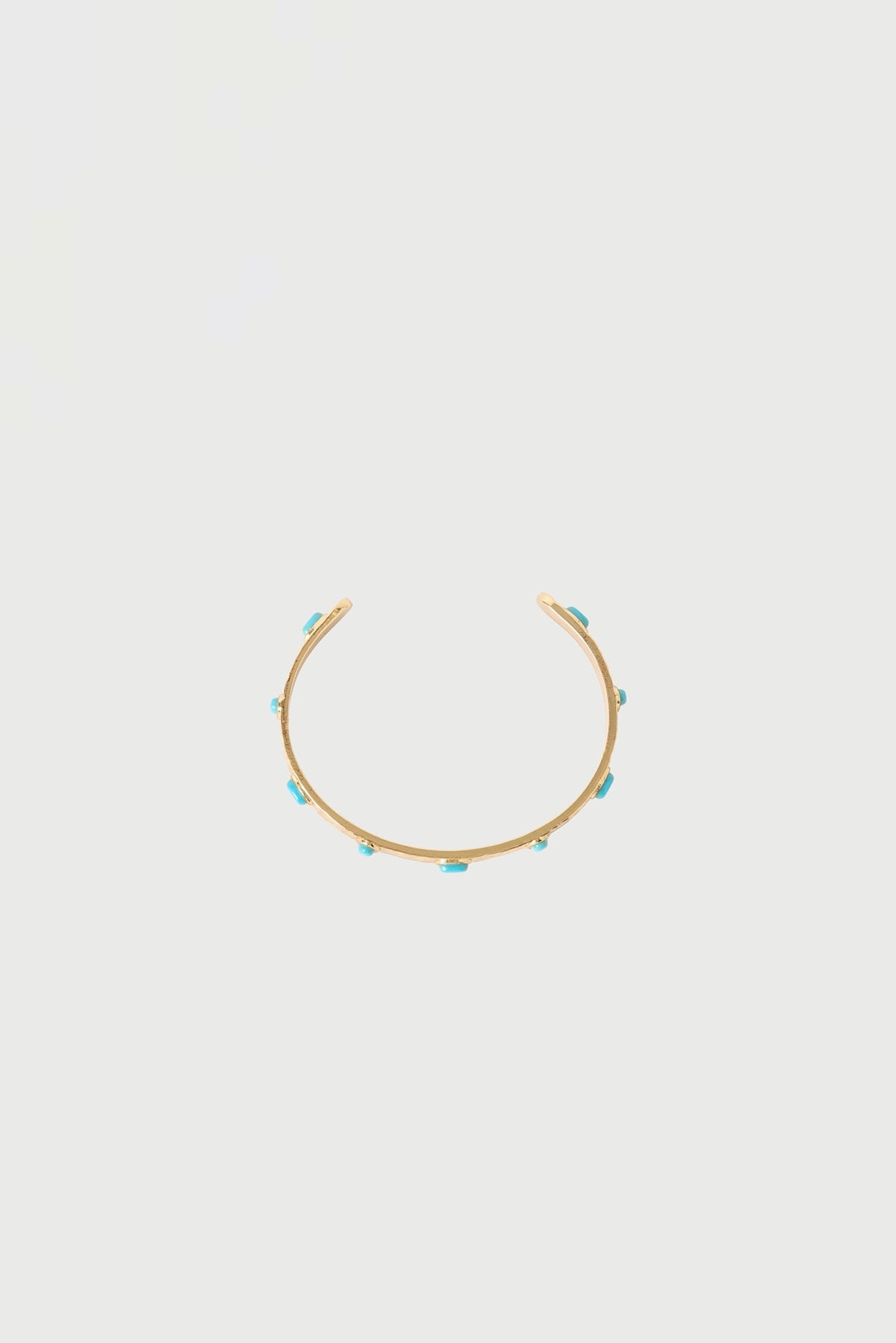 Perfect Stranger Clover Turquoise Stone Bracelet Gold