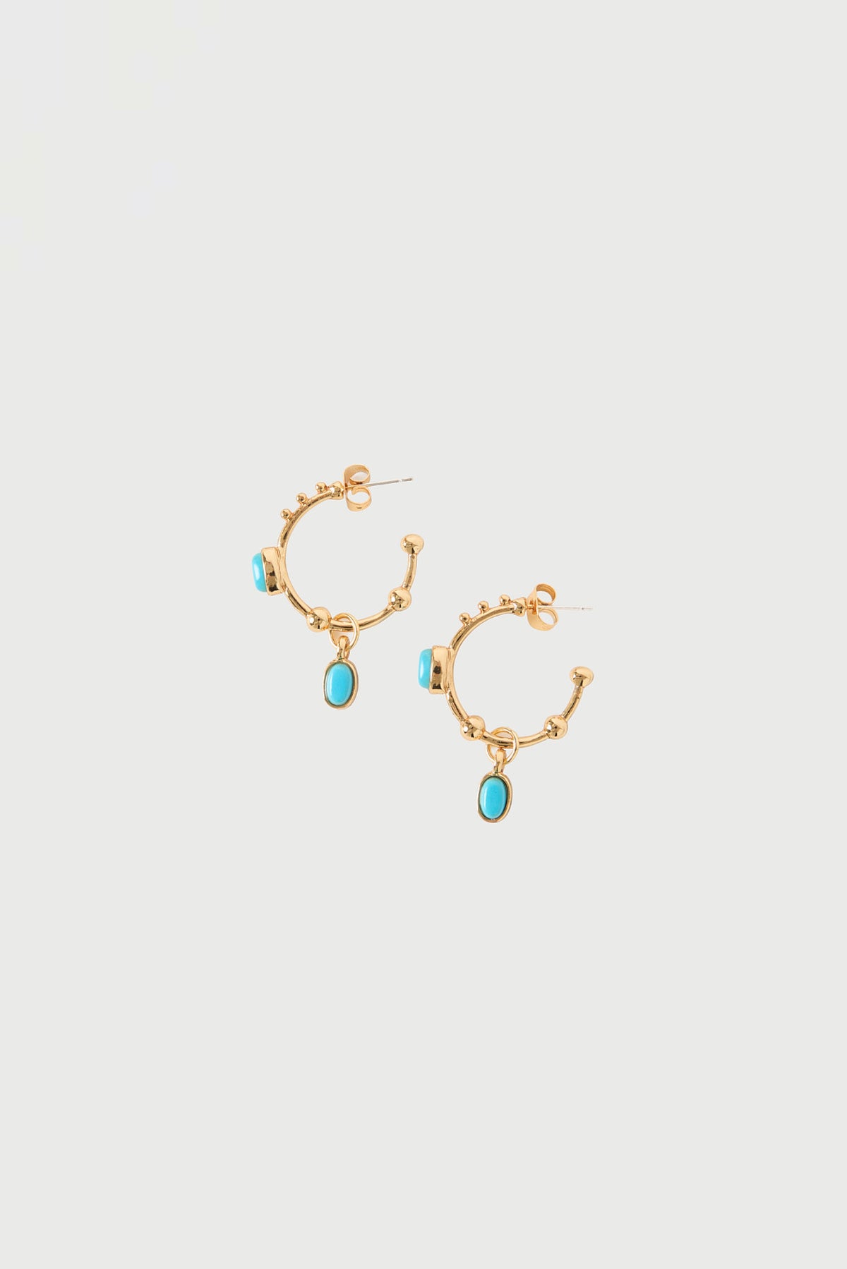 Perfect Stranger Clover Hoop Earrings 18K Gold Plated