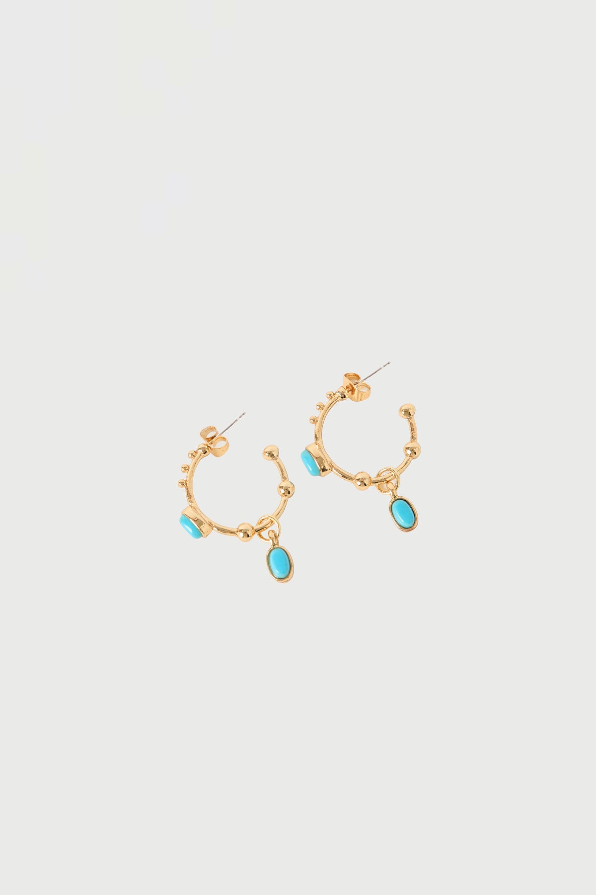 Perfect Stranger Clover Hoop Earrings 18K Gold Plated