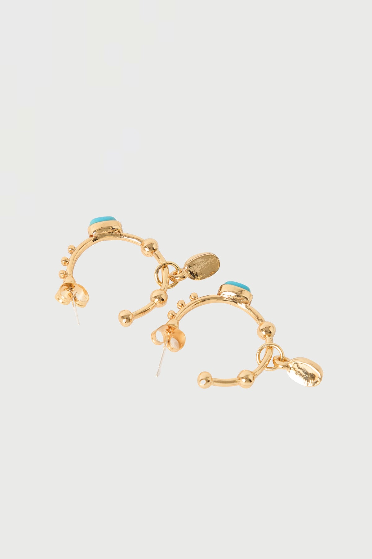 Perfect Stranger Clover Hoop Earrings 18K Gold Plated