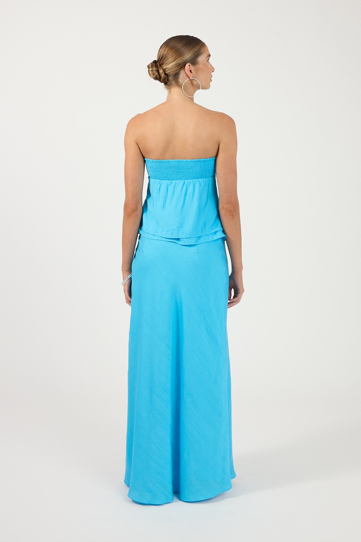 Perfect Stranger Aspen Strapless Top Blue