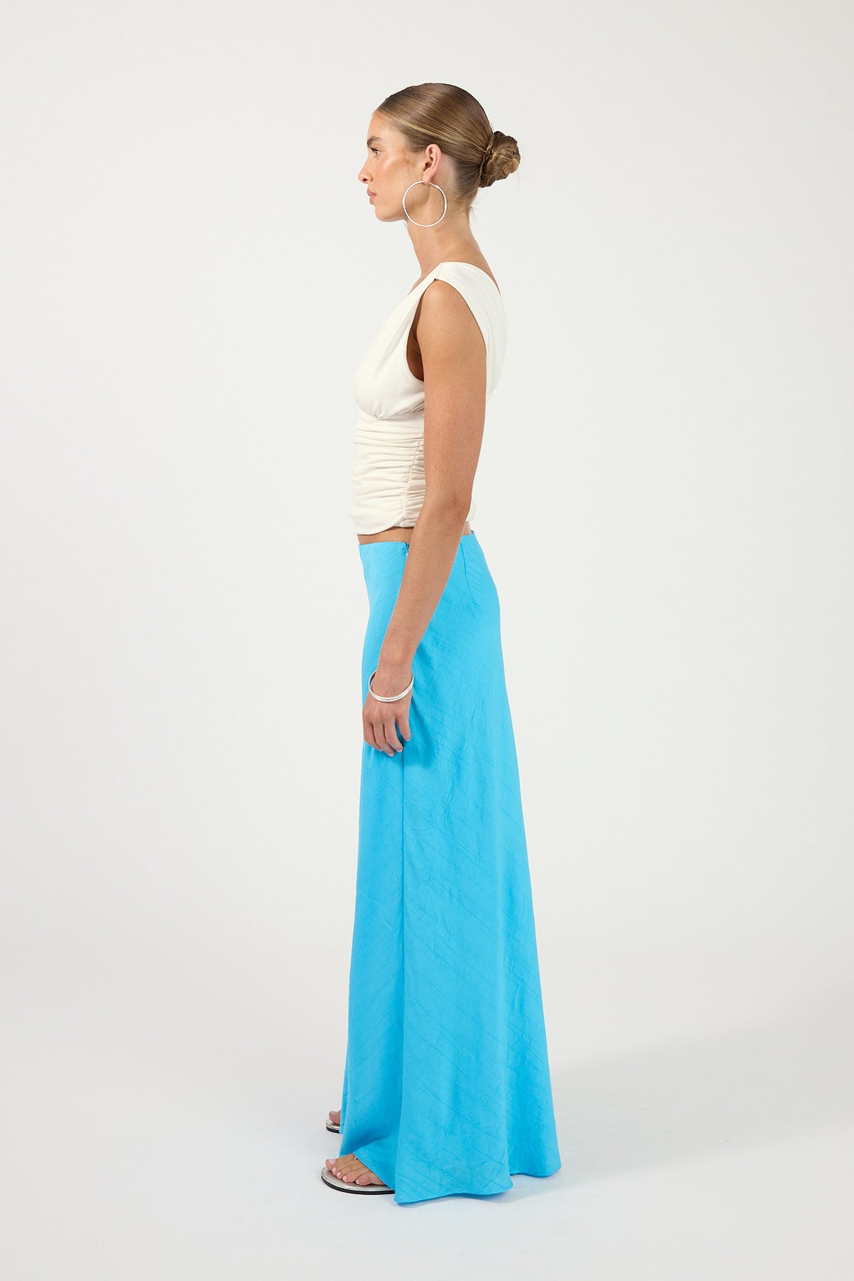 Perfect Stranger Aspen Maxi Skirt Blue