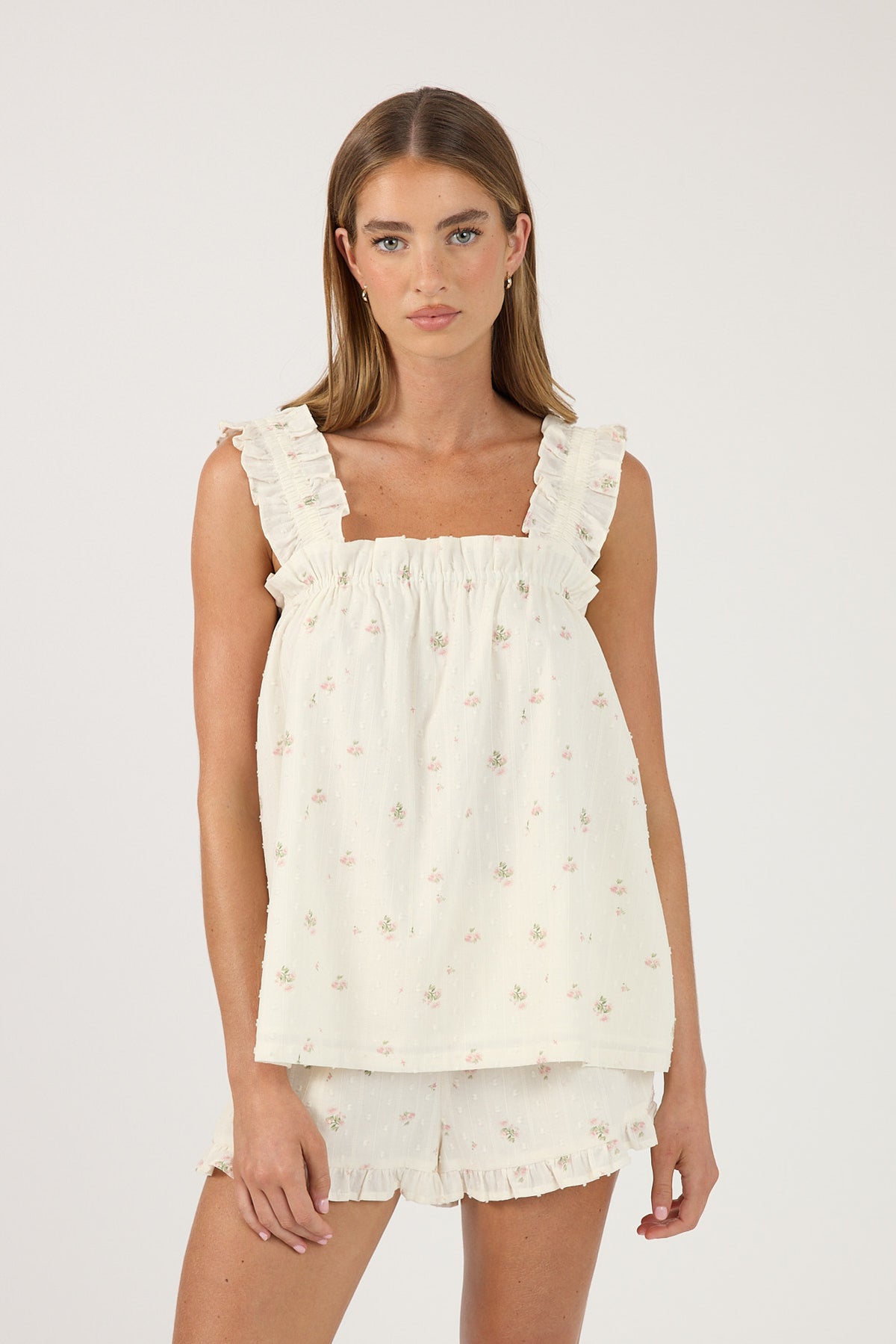 Perfect Stranger Jadie Pyjama Set White Print
