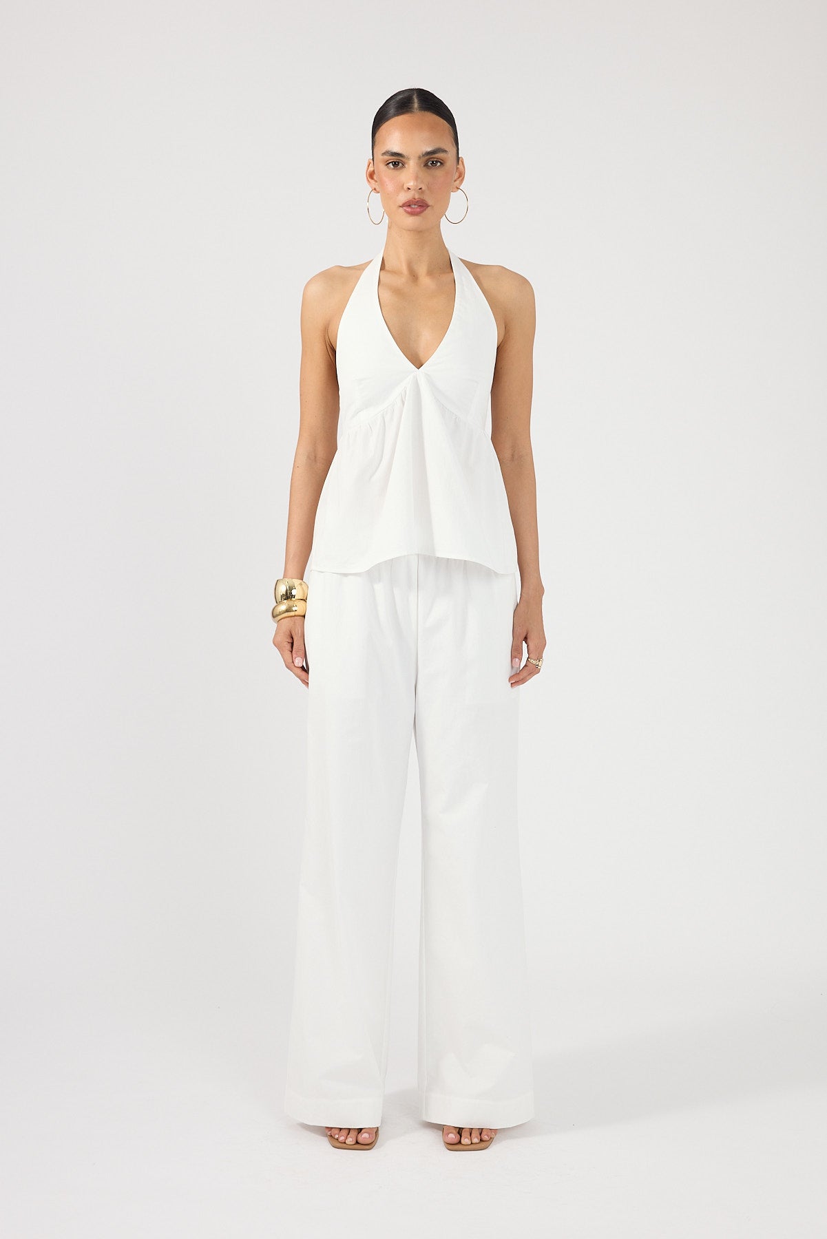 Perfect Stranger Zola Halter Top White