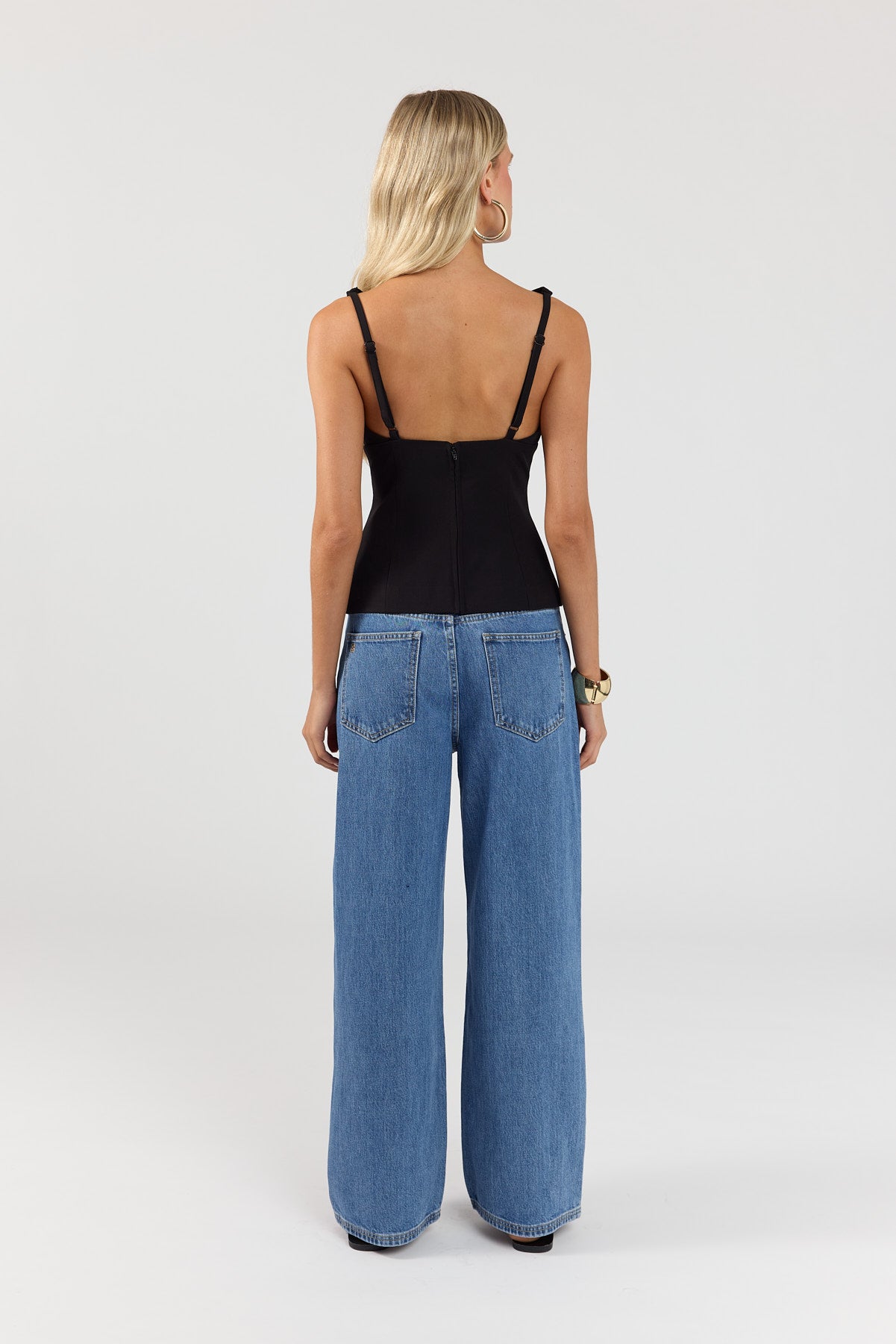 Perfect Stranger Effie Cowl Top Black