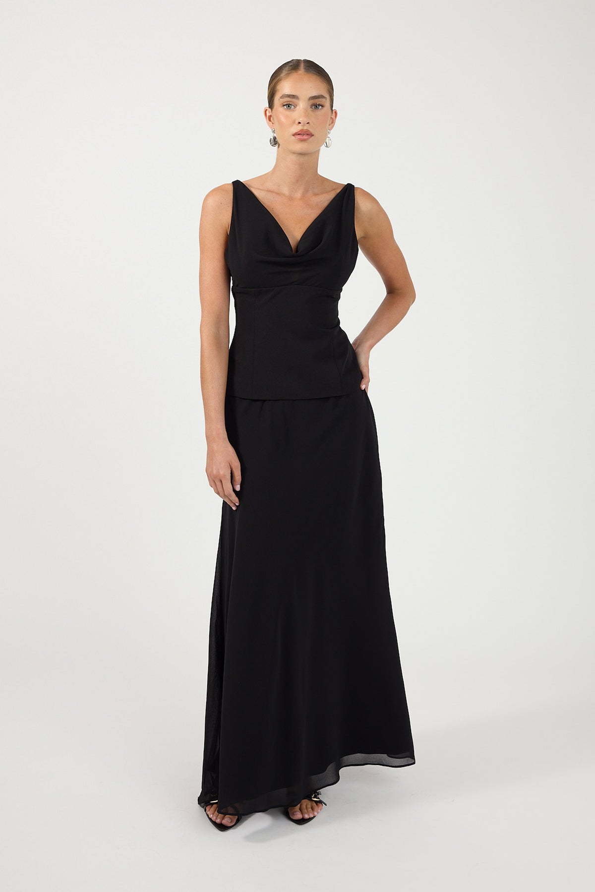 Perfect Stranger Effie Maxi Skirt Black