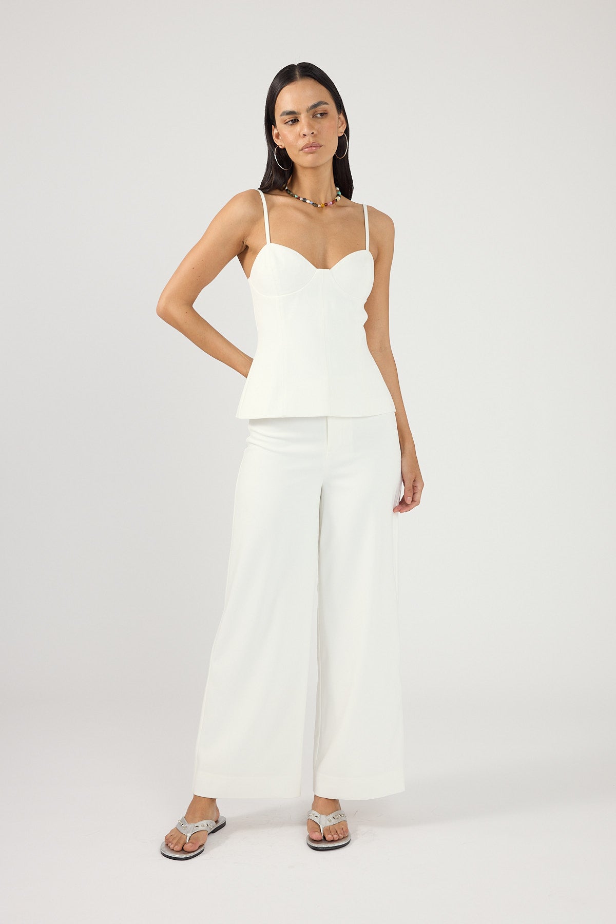 Perfect Stranger Vaila Bodice Top White