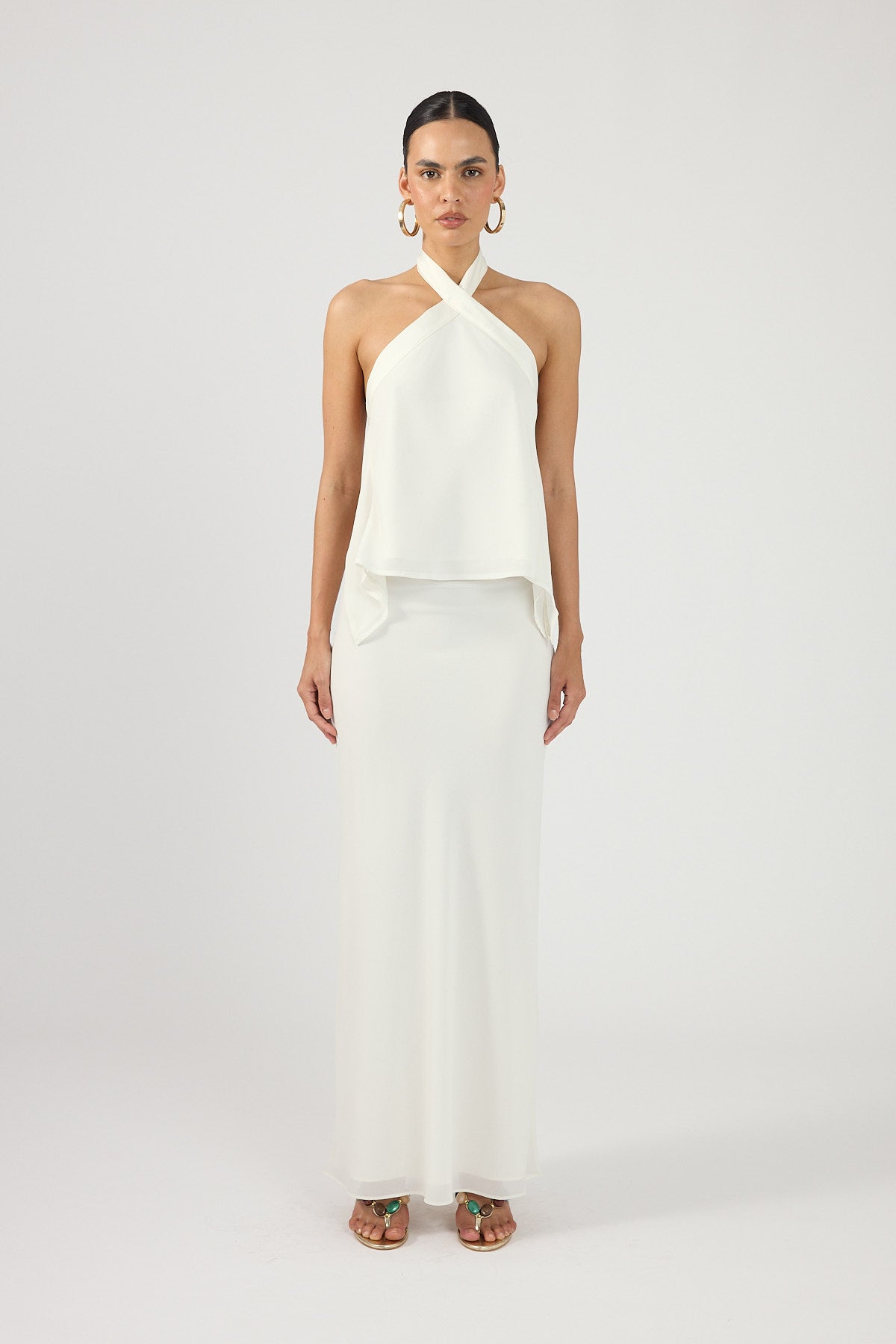 Perfect Stranger Lyra Maxi Skirt Off White