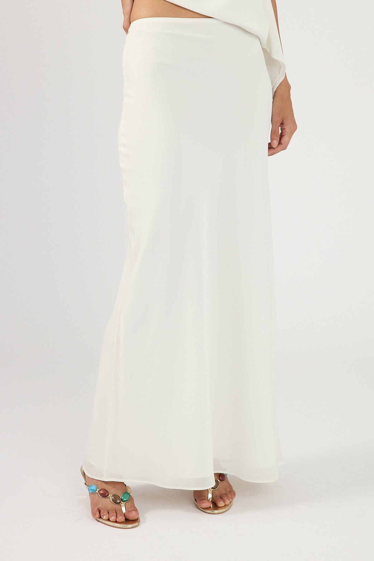 Perfect Stranger Lyra Maxi Skirt Off White