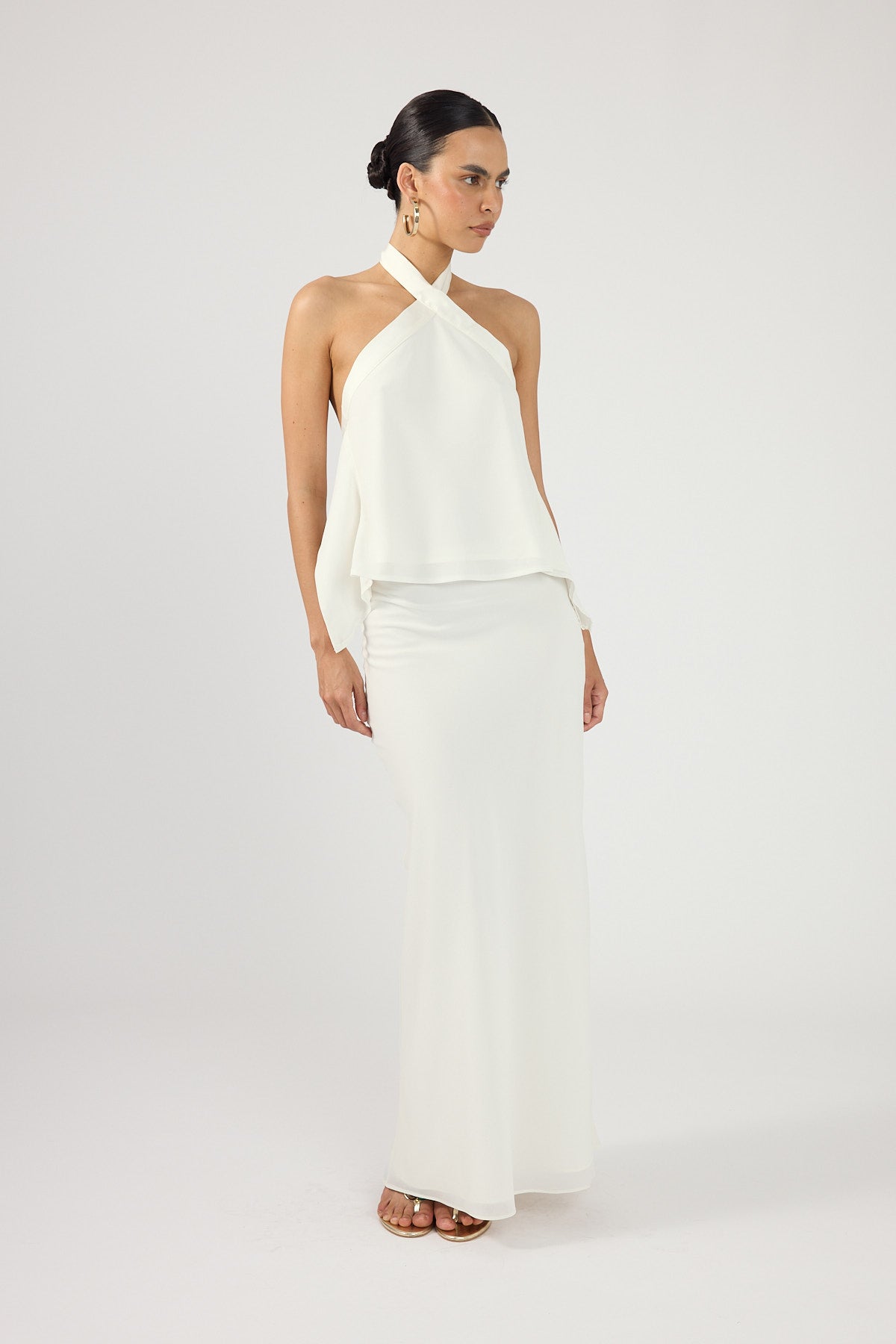 Perfect Stranger Lyra Maxi Skirt Off White
