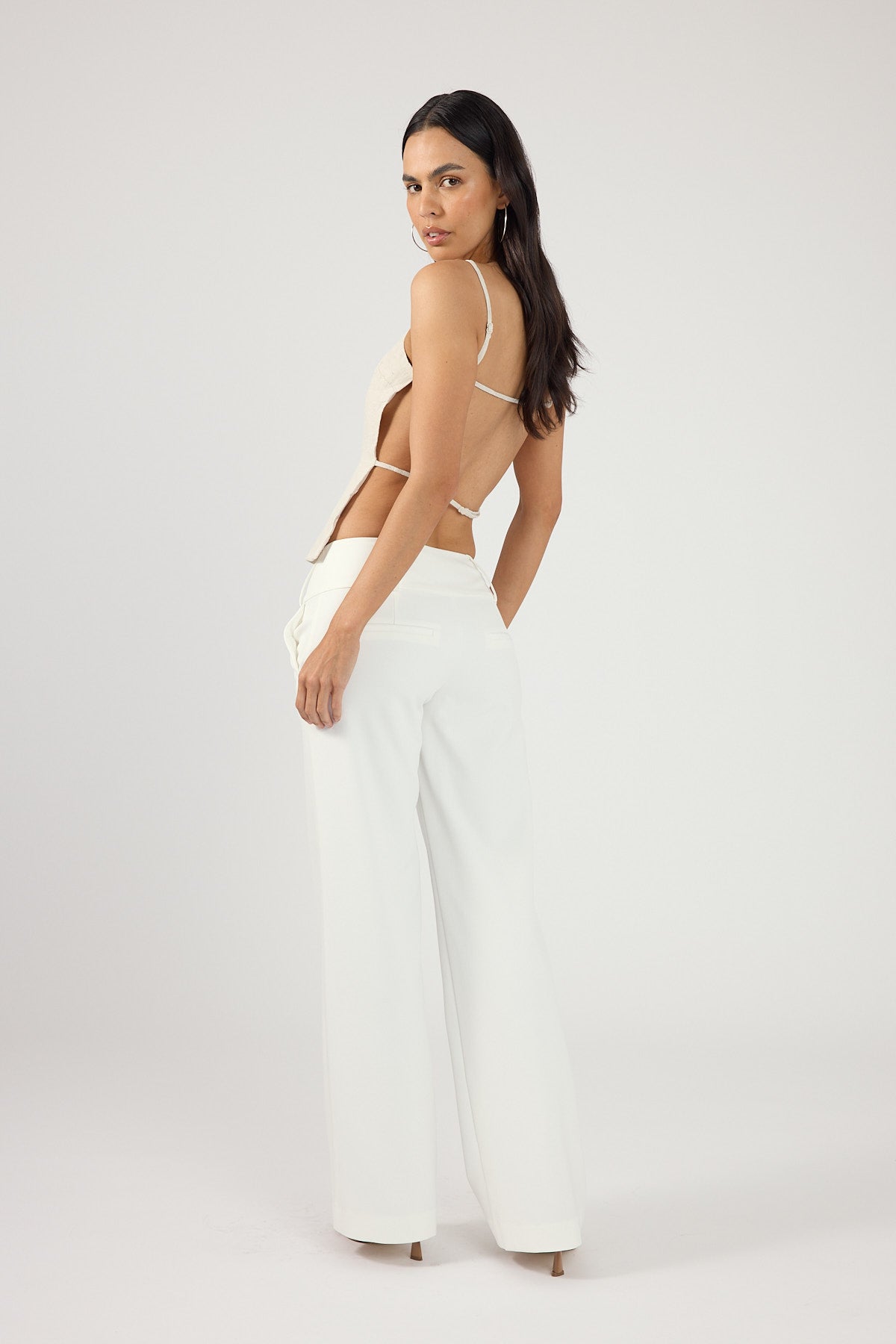 Perfect Stranger Esti Low Rise Pant White