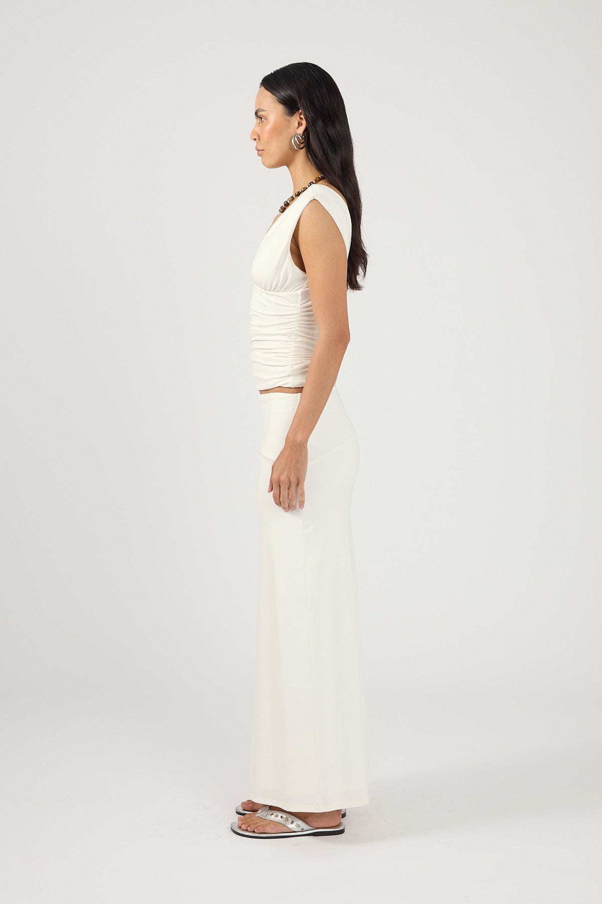 Perfect Stranger Ainzley Maxi Skirt White