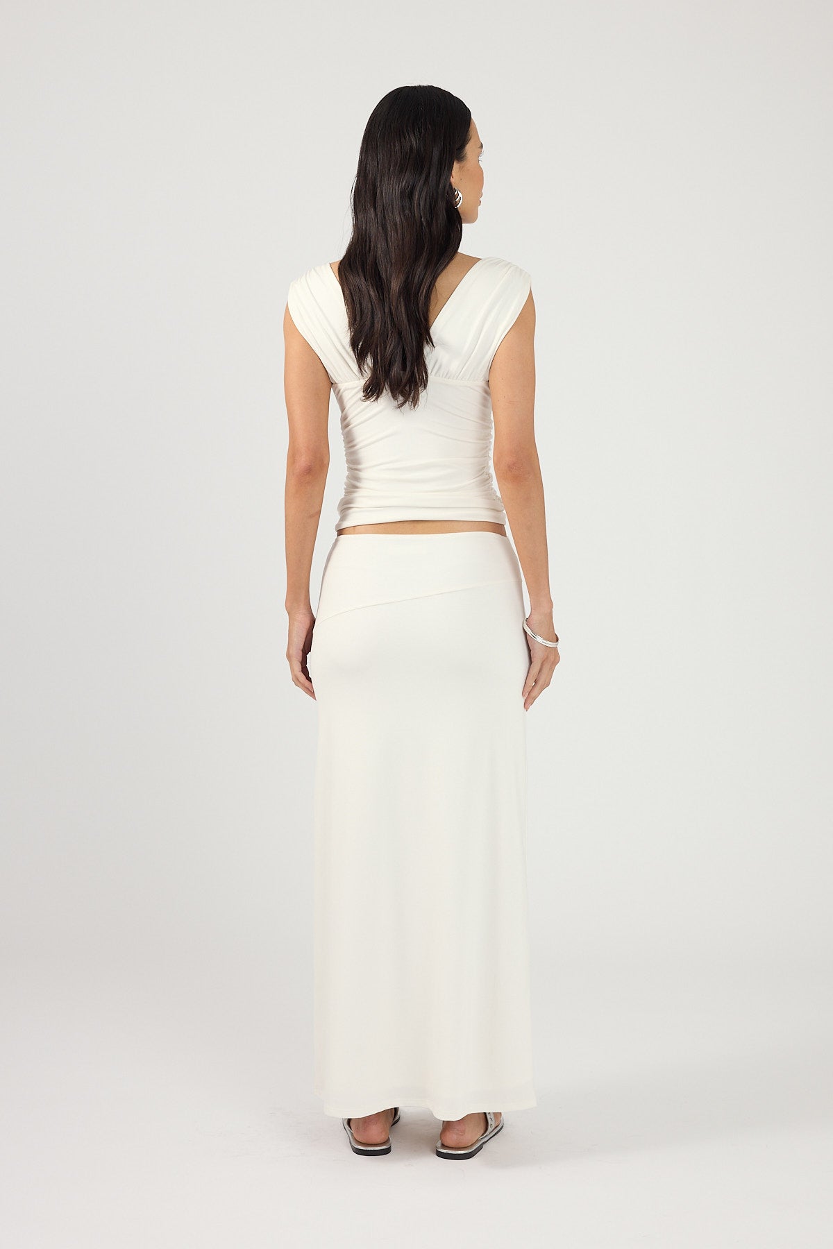Perfect Stranger Ainzley Maxi Skirt White