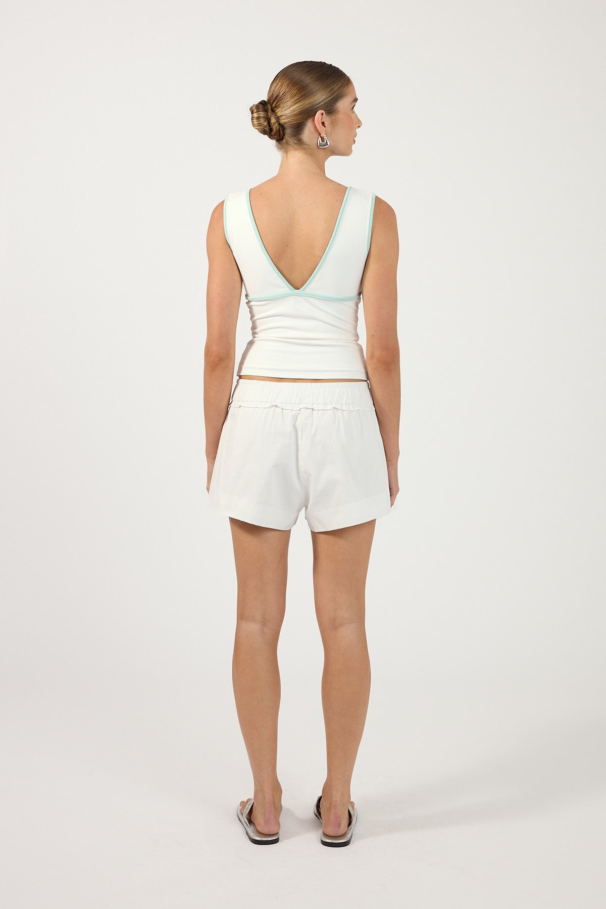 Perfect Stranger Layne V-neck Top White