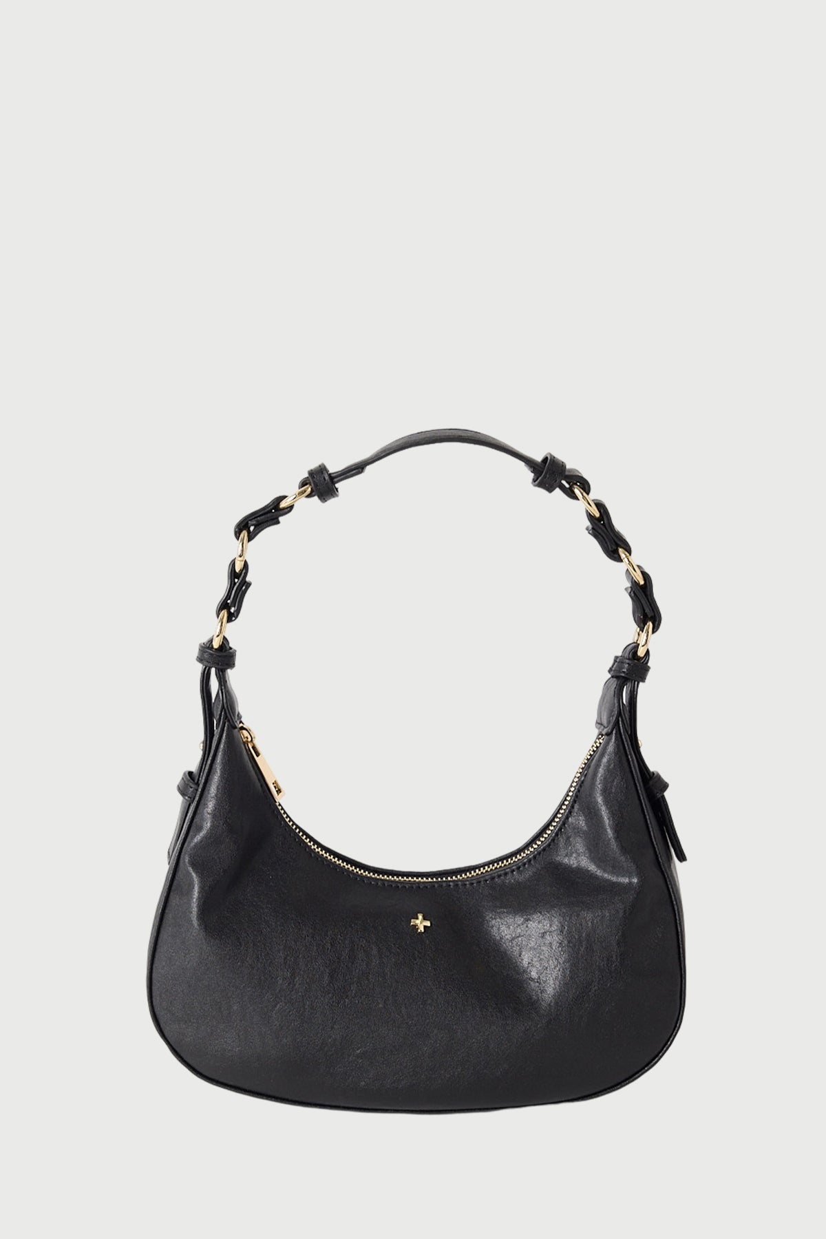 Peta + Jain Mamba Multi Ring Shoulder Bag Black Pebble
